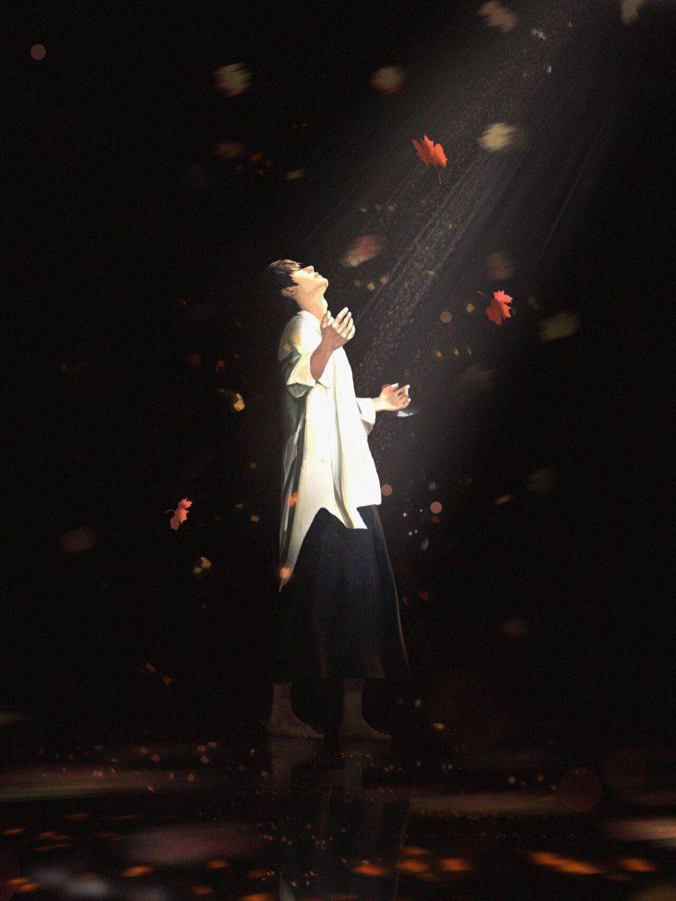 《像阳光那样》 太喜欢王一博跨年的舞台了 浅画一张