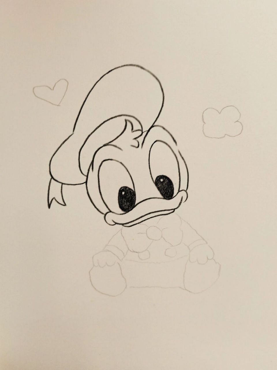 每日一画——唐老鸭 唐老鸭简笔画,嘎嘎