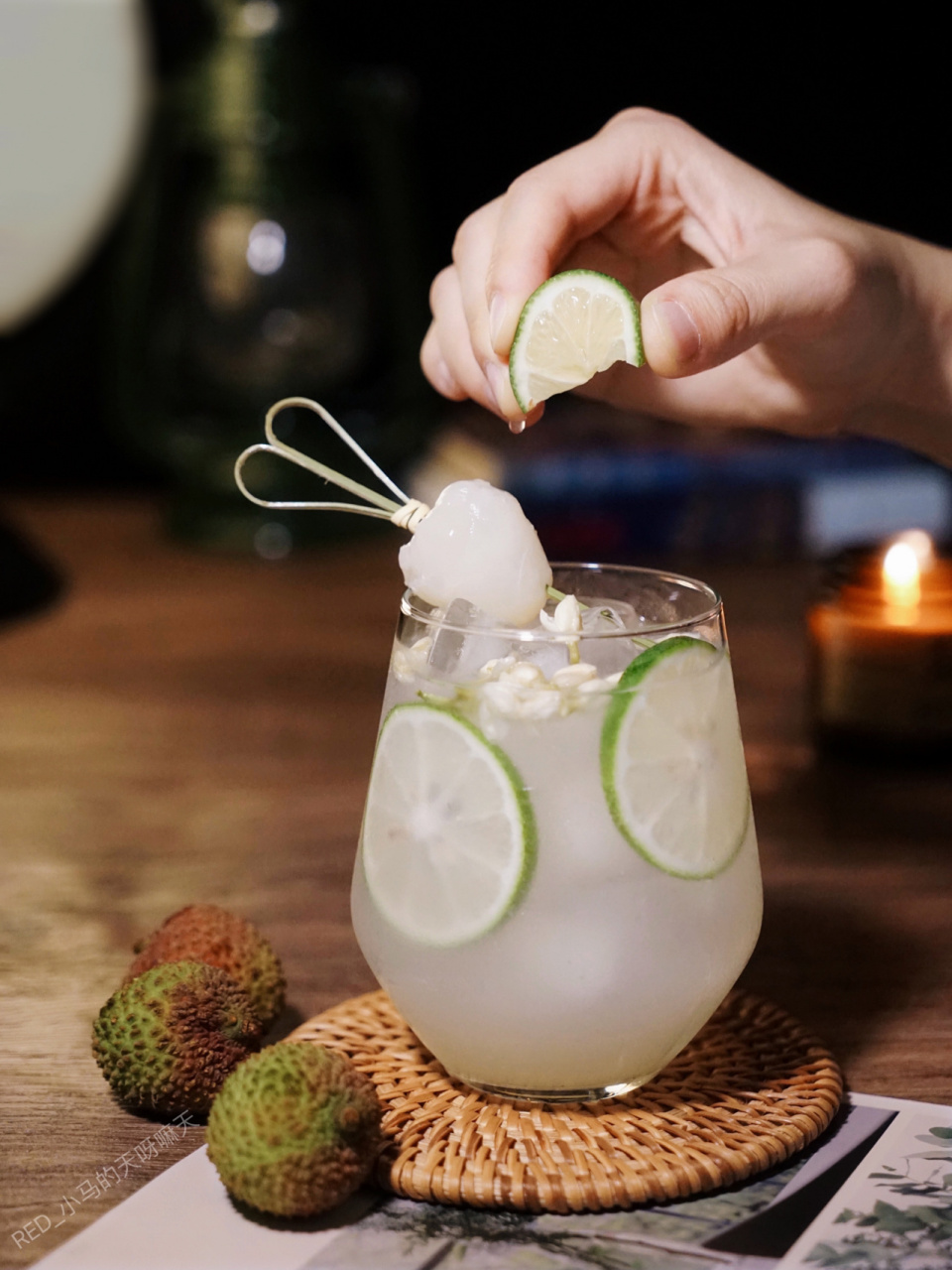 荔枝茉莉冰茶|自制一杯夏天的清甜冰茶 "一骑红尘妃