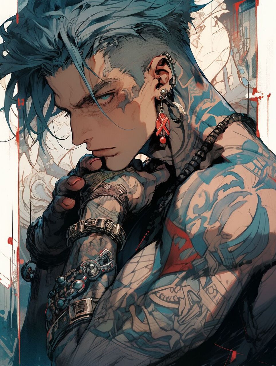 niji|超酷的纹身男头像 02020202020202020202