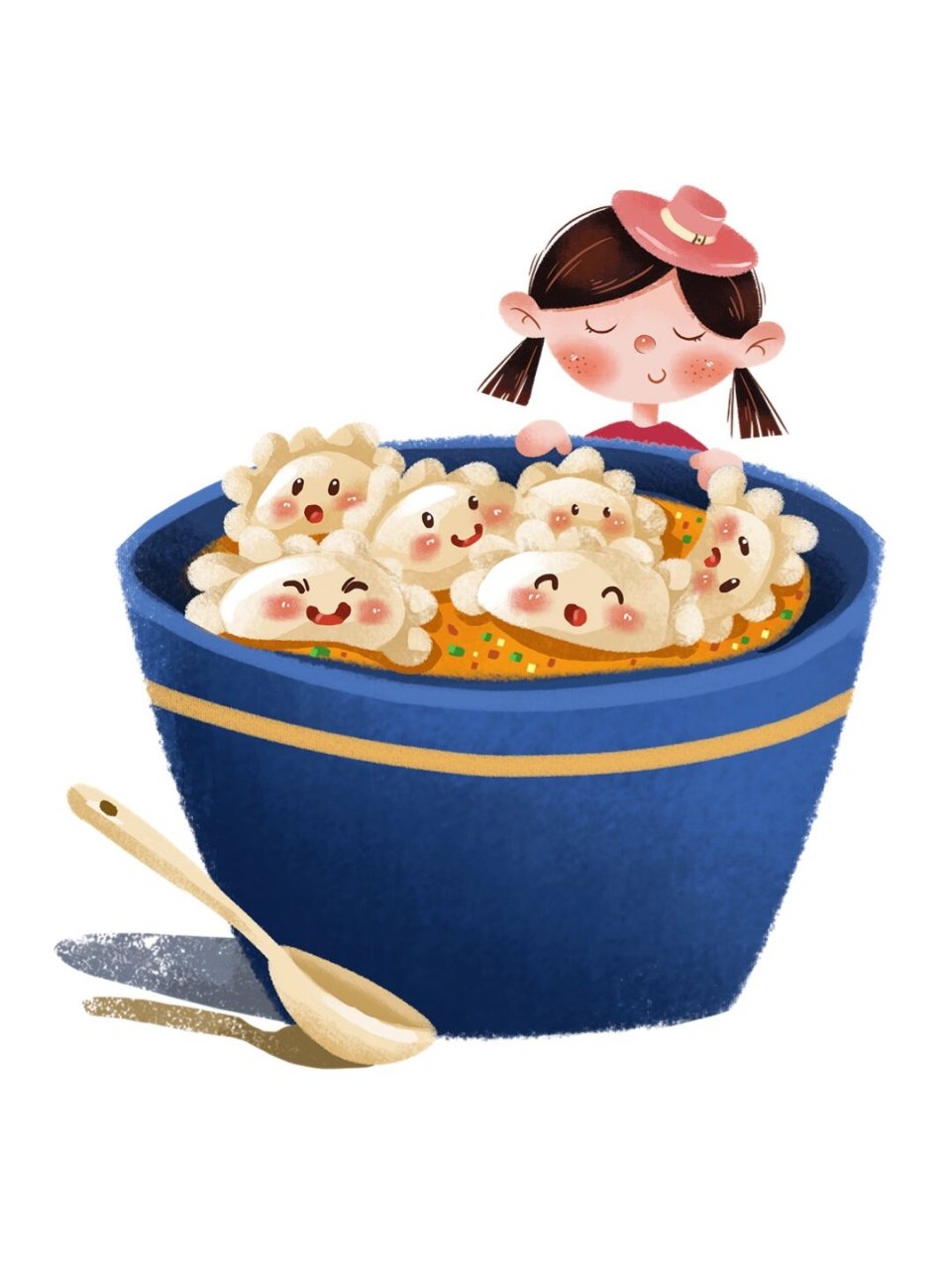 口袋今天要分享的是免抠元素美食卡通人物素材,让你的设计更加生动有