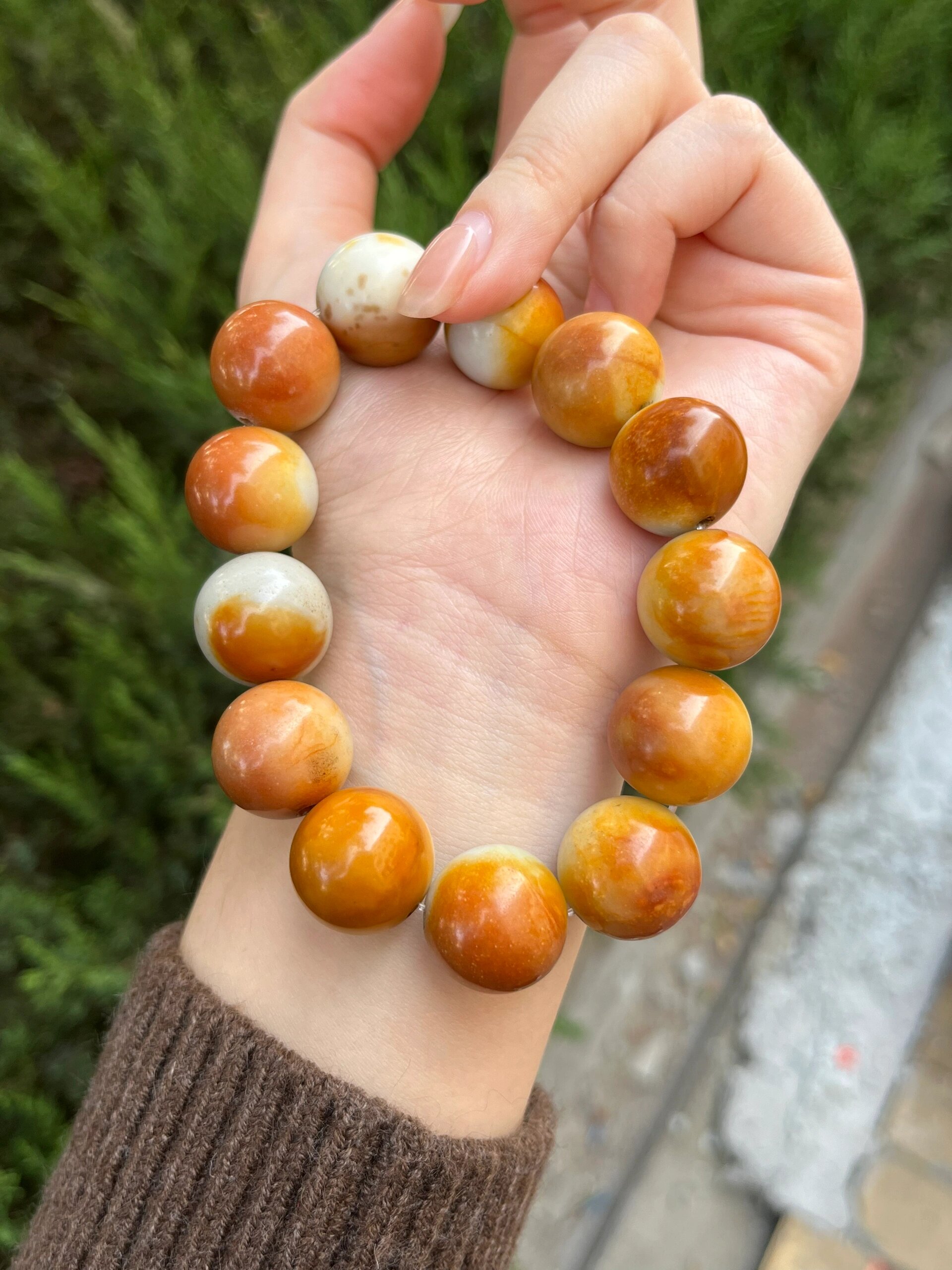 河磨火燎皮手串
