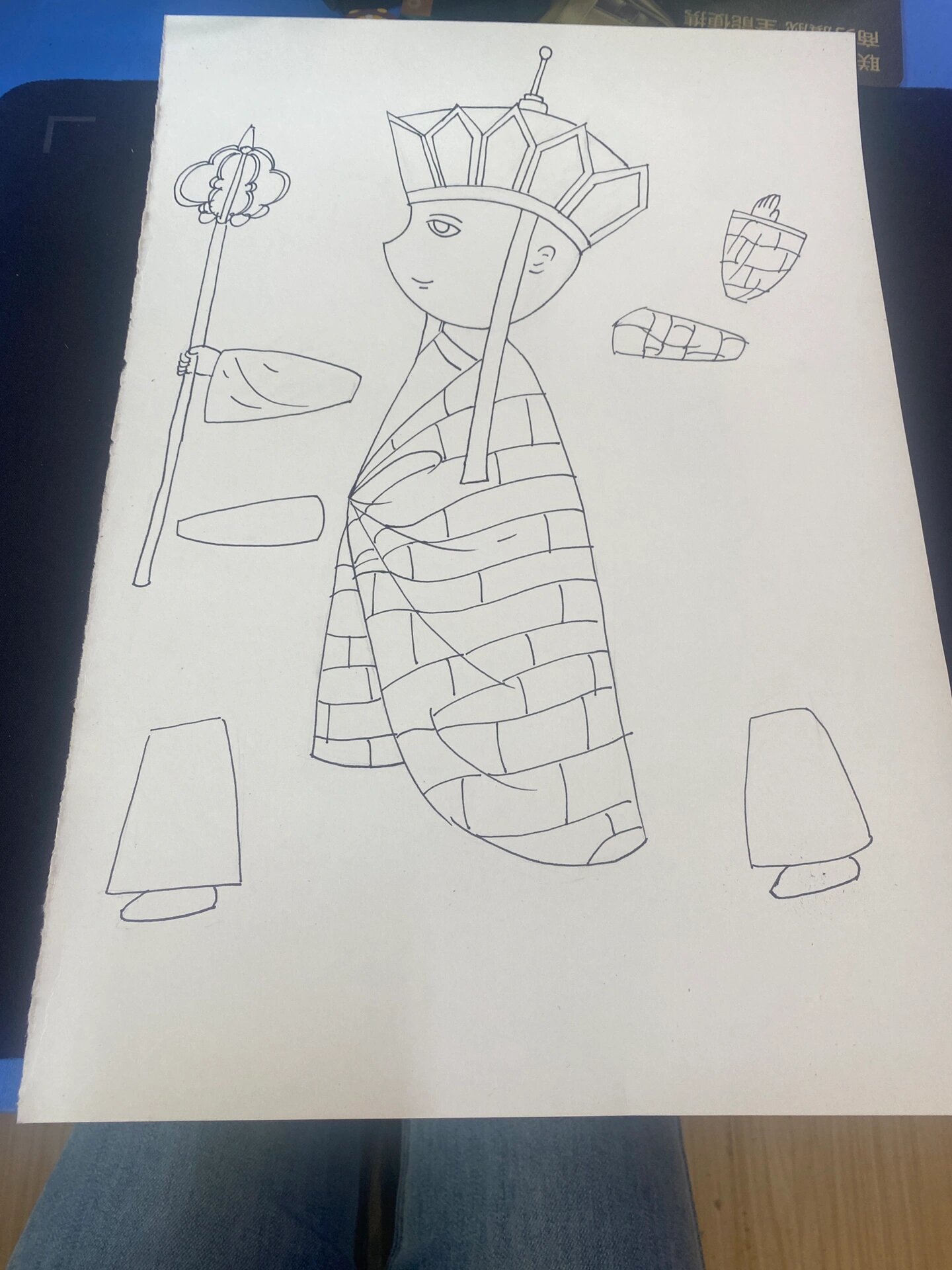 手工皮影制作 尝试画唐僧 有趣 04社团课程
