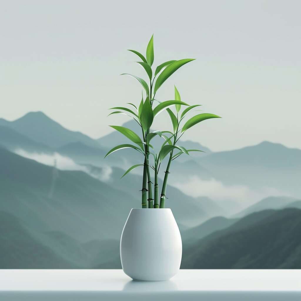 意境头像 | 意境 竹报平安 山川 木土