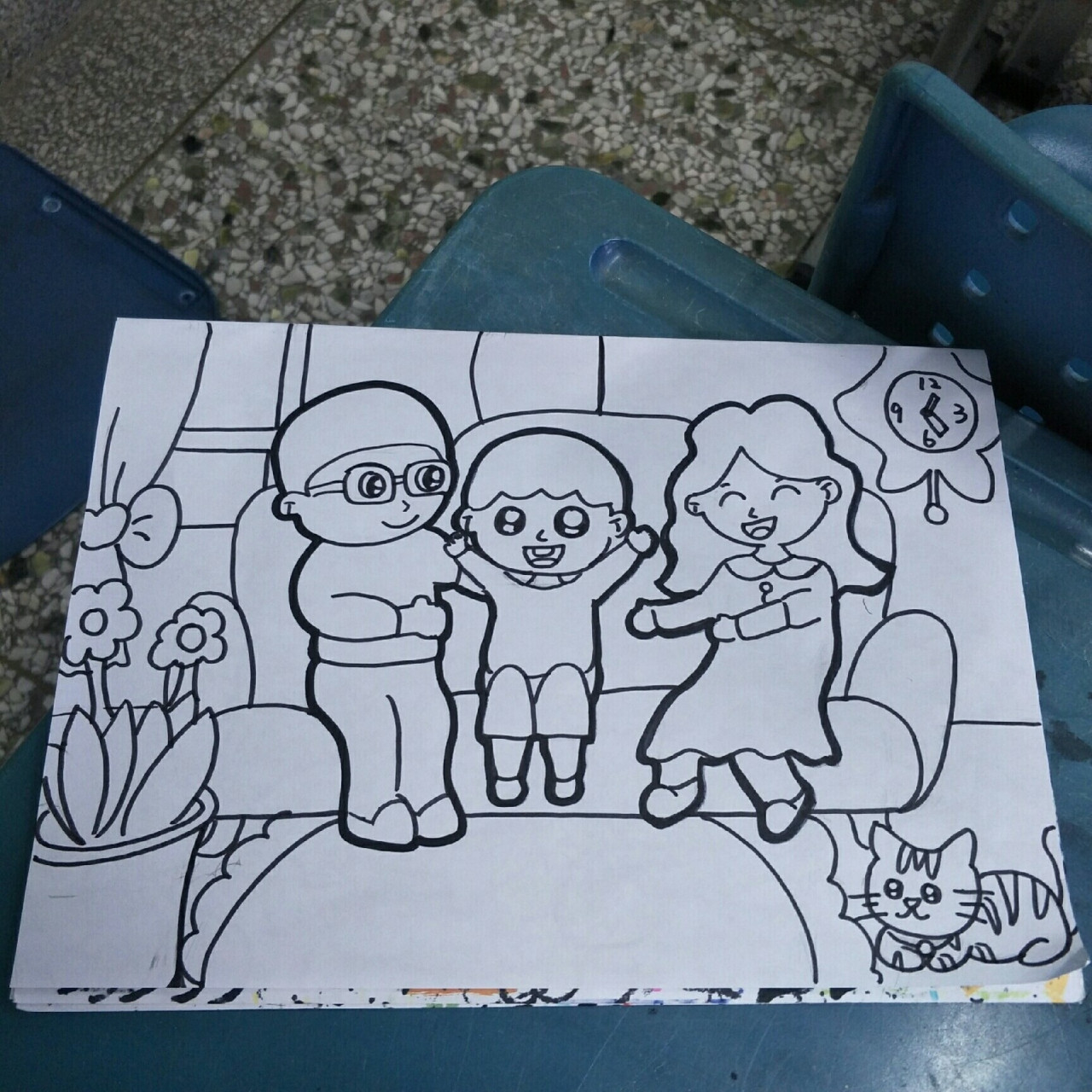 我爱我家/家人主题画——(十五) 来咯! 想要什么主题留下你的评论嘿嘿