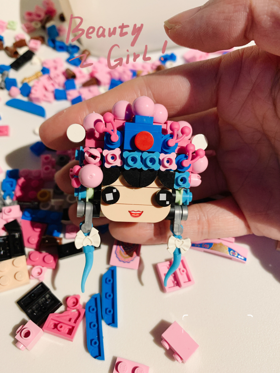 积木|loz国粹京剧方头人仔刀马旦 迷上积木之后,虽然很喜欢乐高,但也