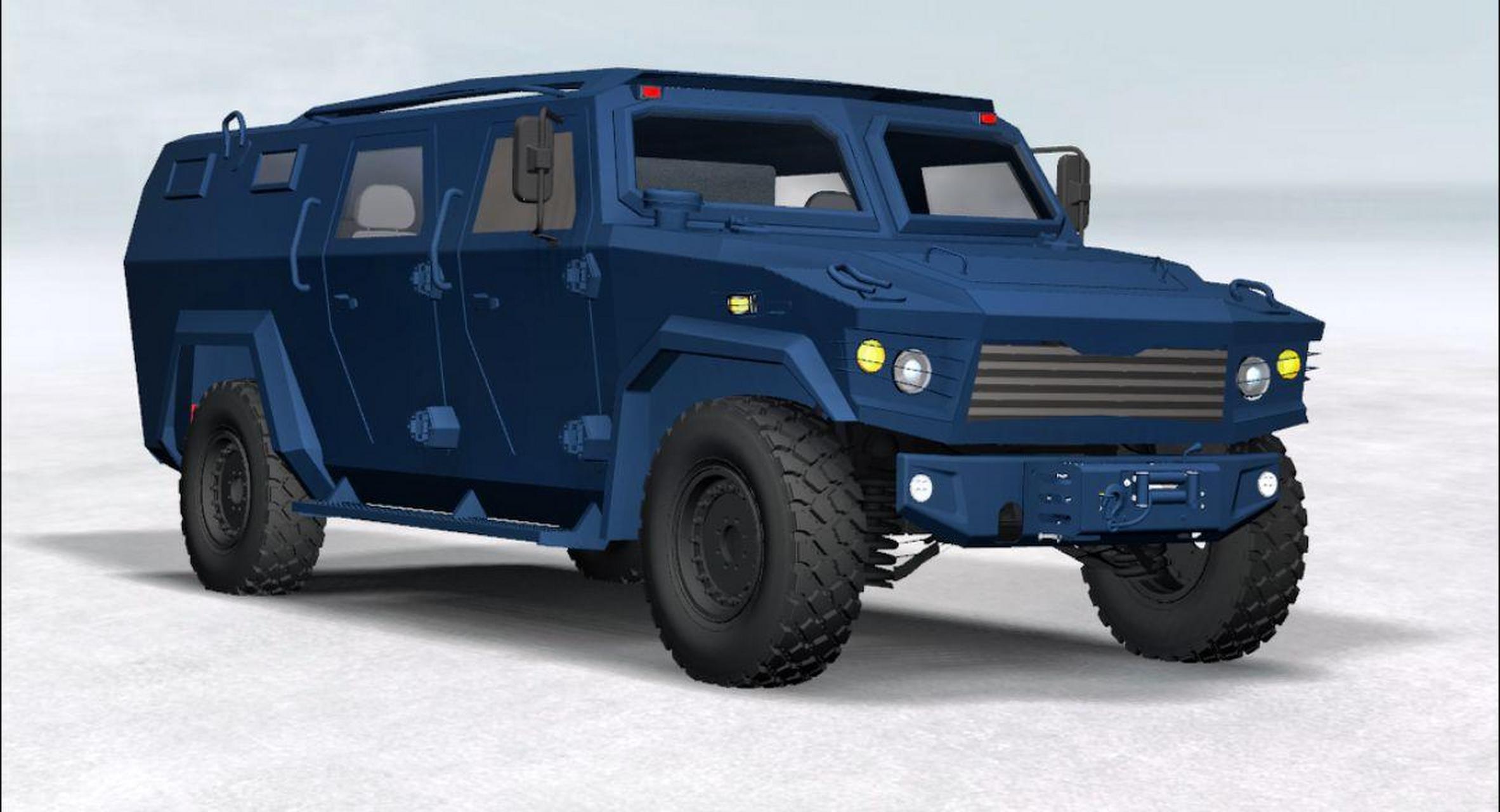 给杭州安保大佬,最新设计的防弹商务车,采用东风猛士ms600底盘,300