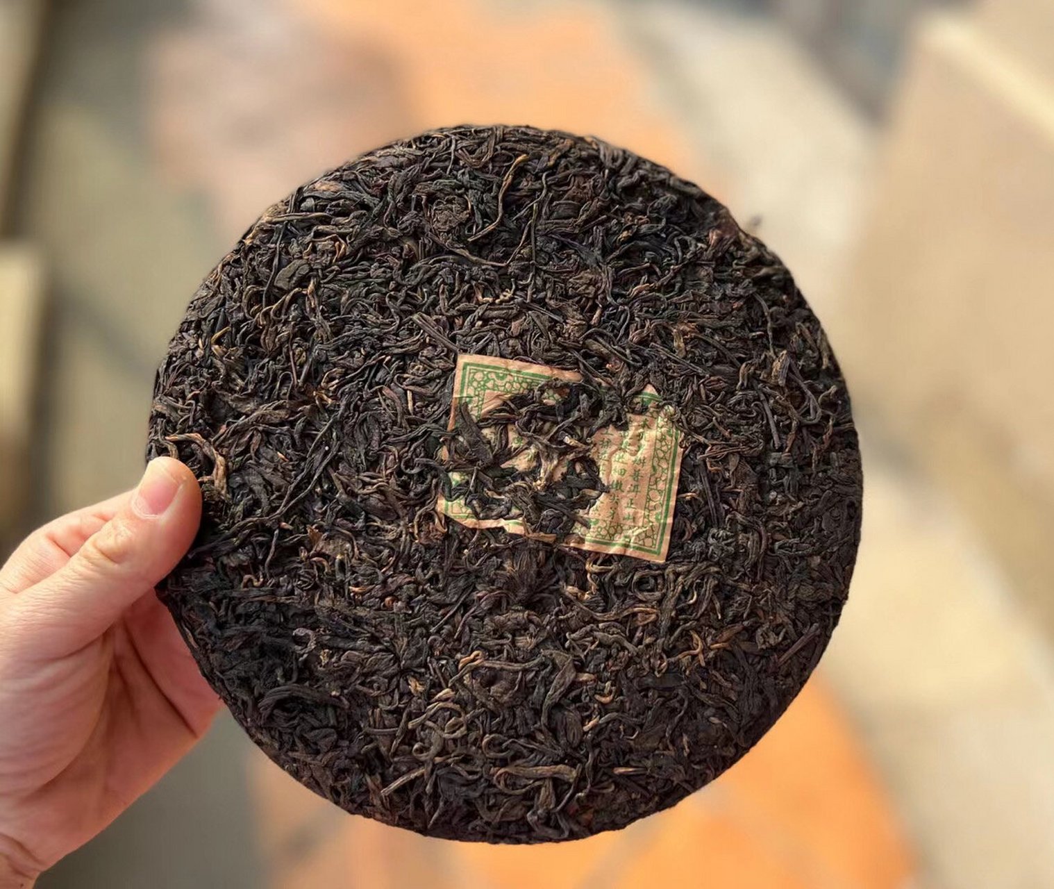 98年同庆号绿印 老生茶 1998年易武同庆号(八同绿印),茶气足,药香樟香