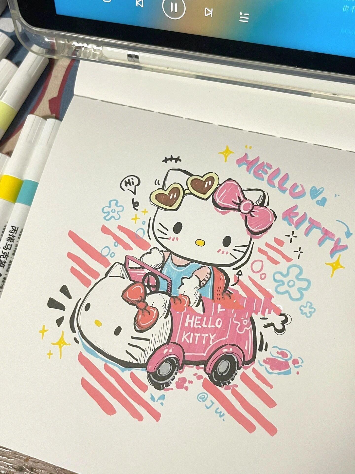 凯蒂猫/🎀咱hello kitty 也得有车车🚗💭✨