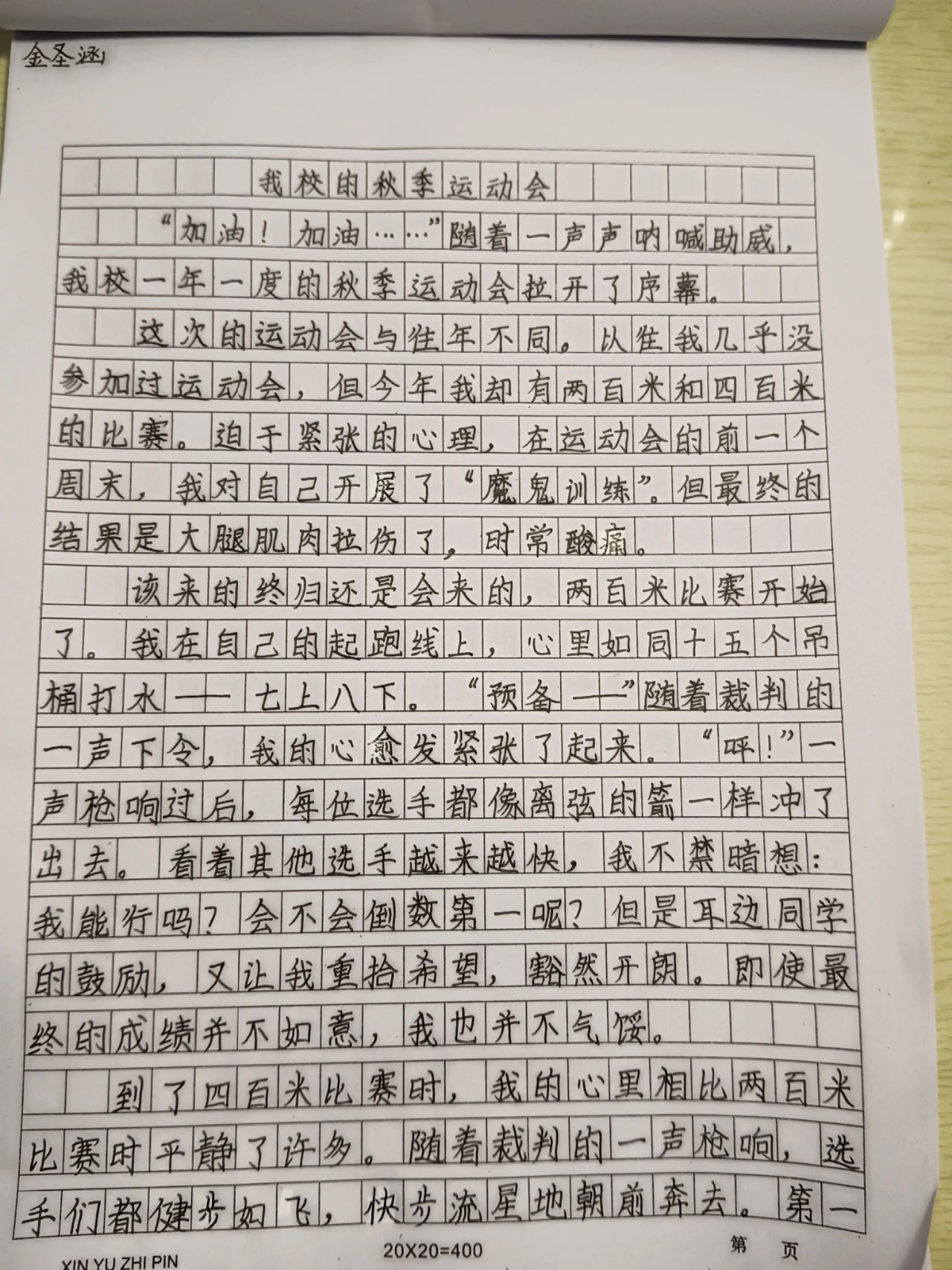 运动会作文600字图片