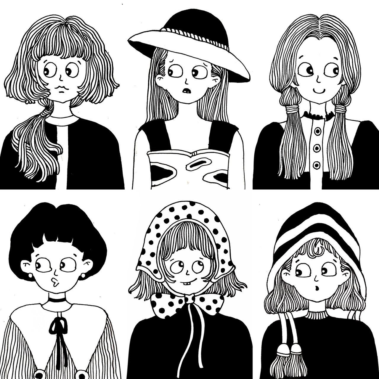 线描——《人物头像》