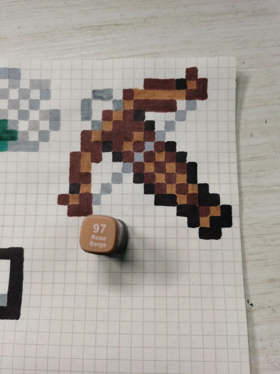 我的世界像素画,十字弩教程