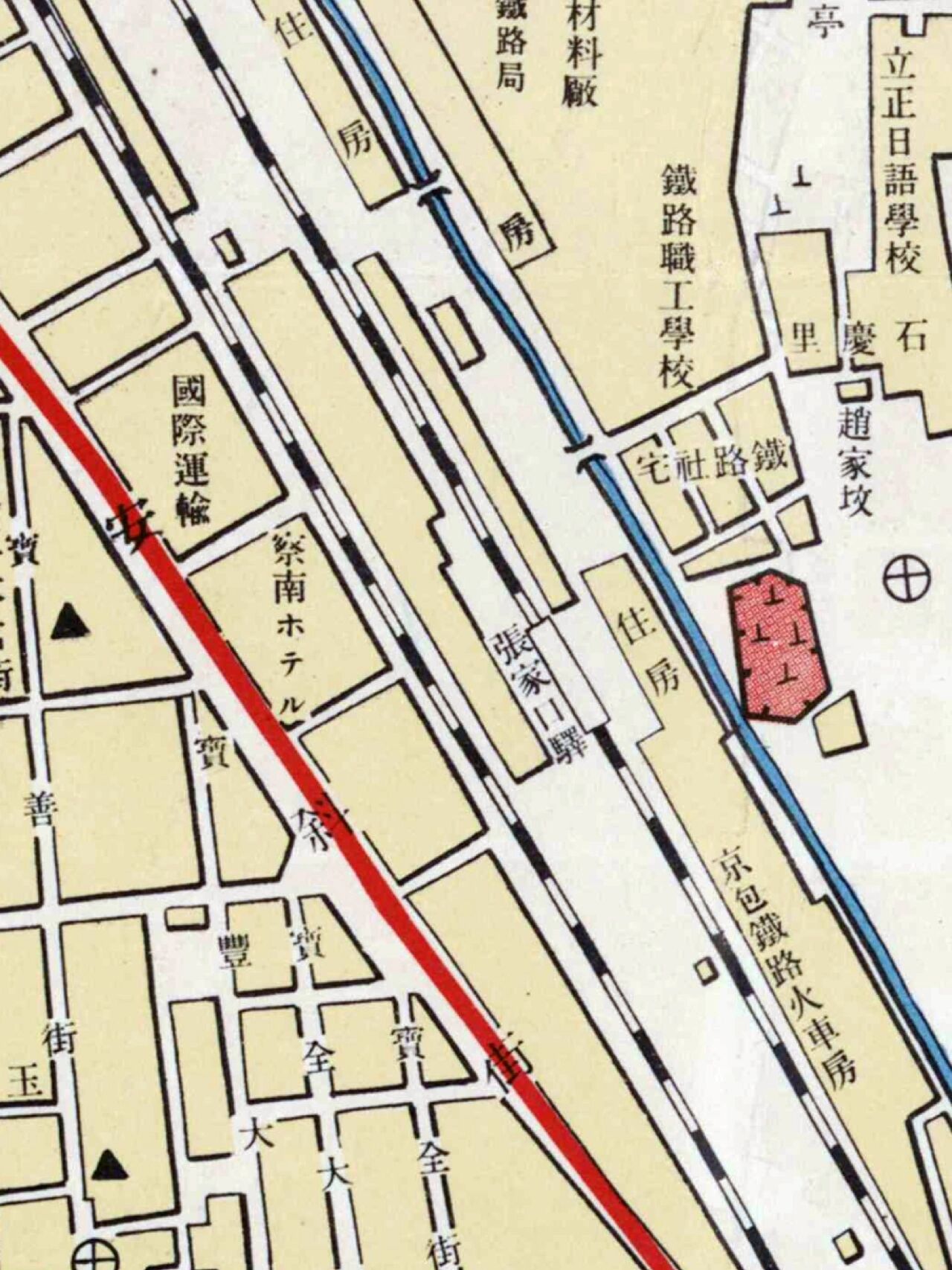 《张家口市街图》(1937年