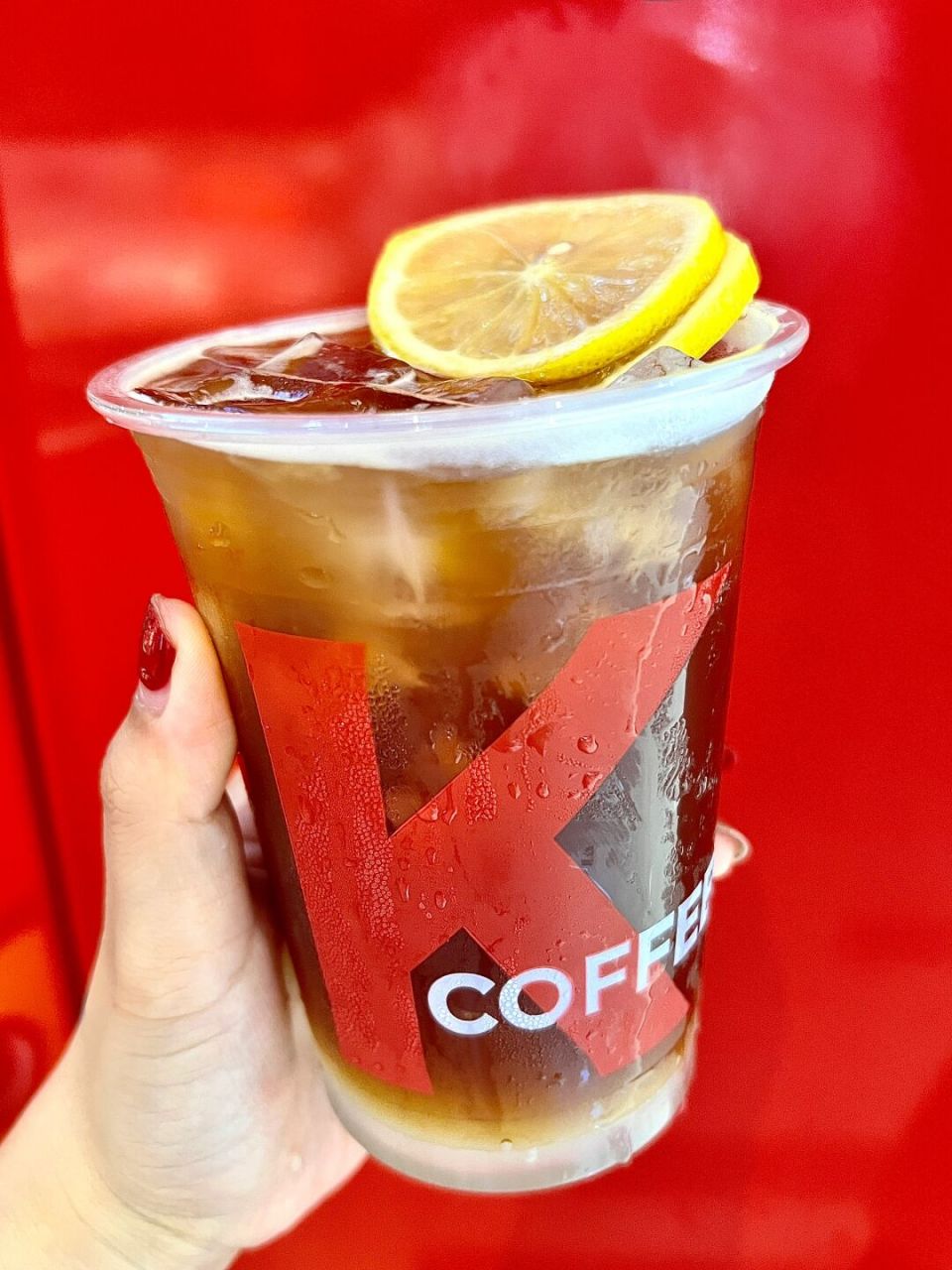 发现神仙咖啡了姐妹们98 k咖啡最近的这款——爆汁三柠气泡美式