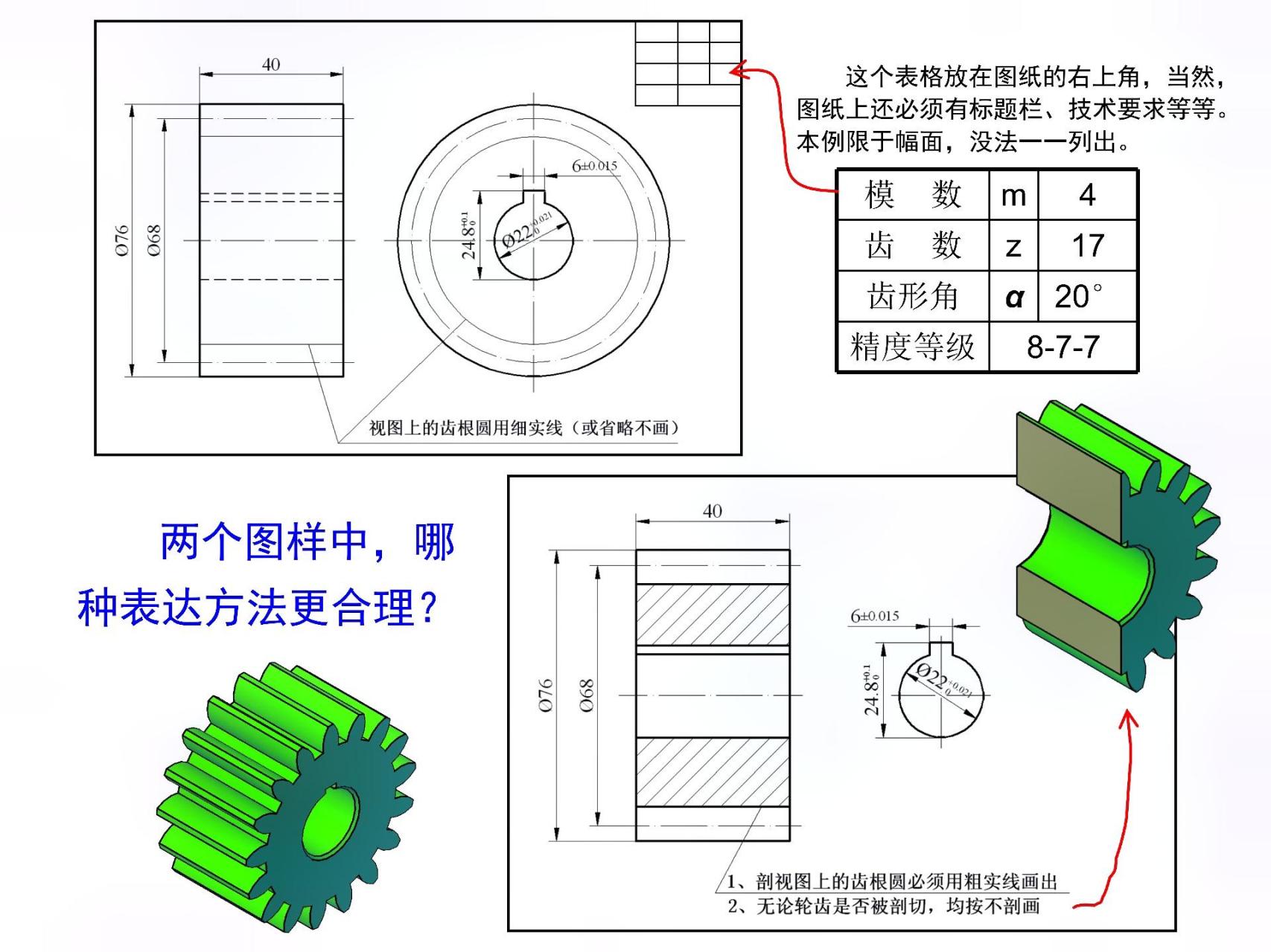 齿轮画法详细步骤图片