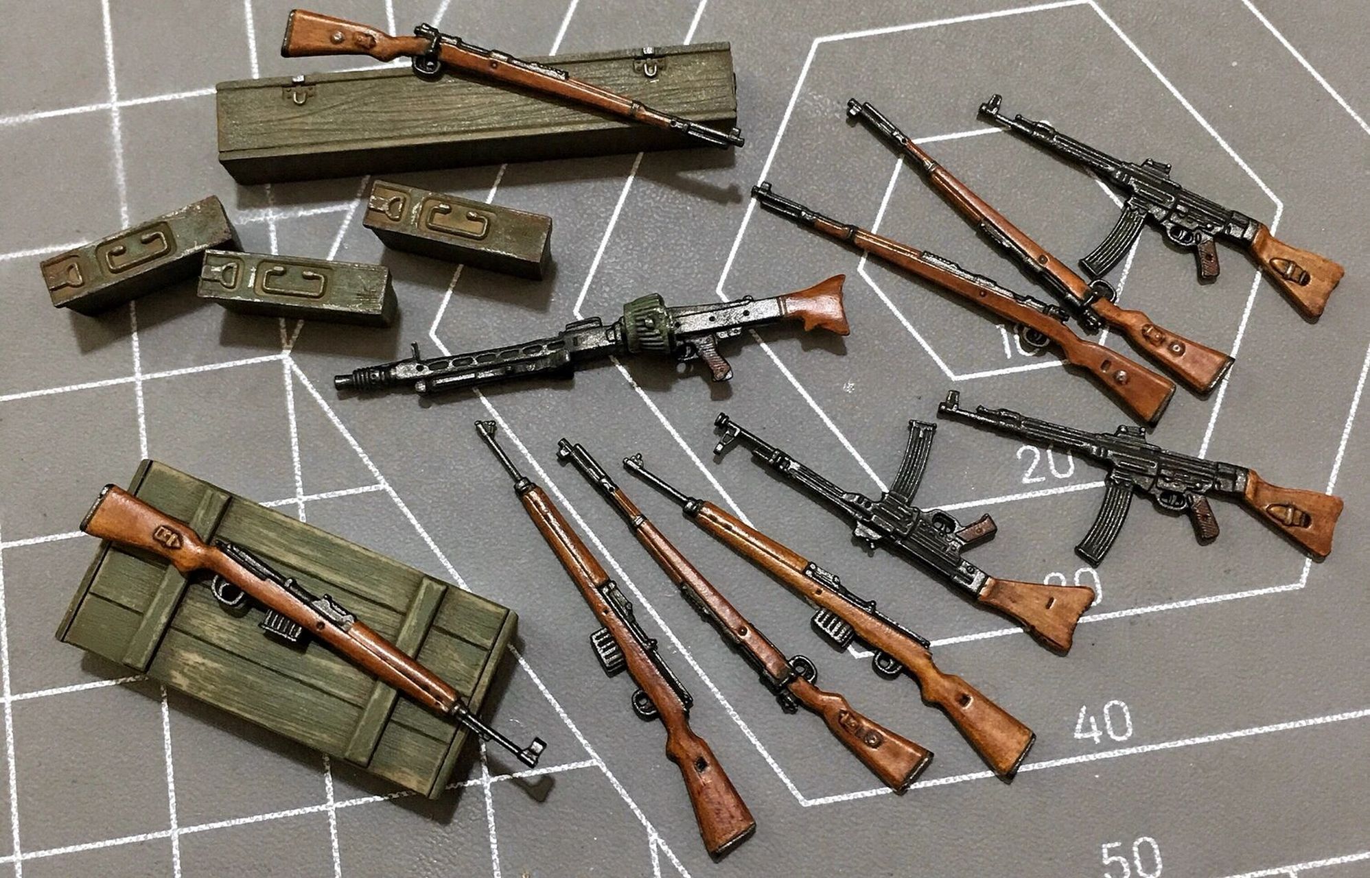 二战德军美军武器装备 模型涂装 1/35比例塑料模型板件制作 最后一图