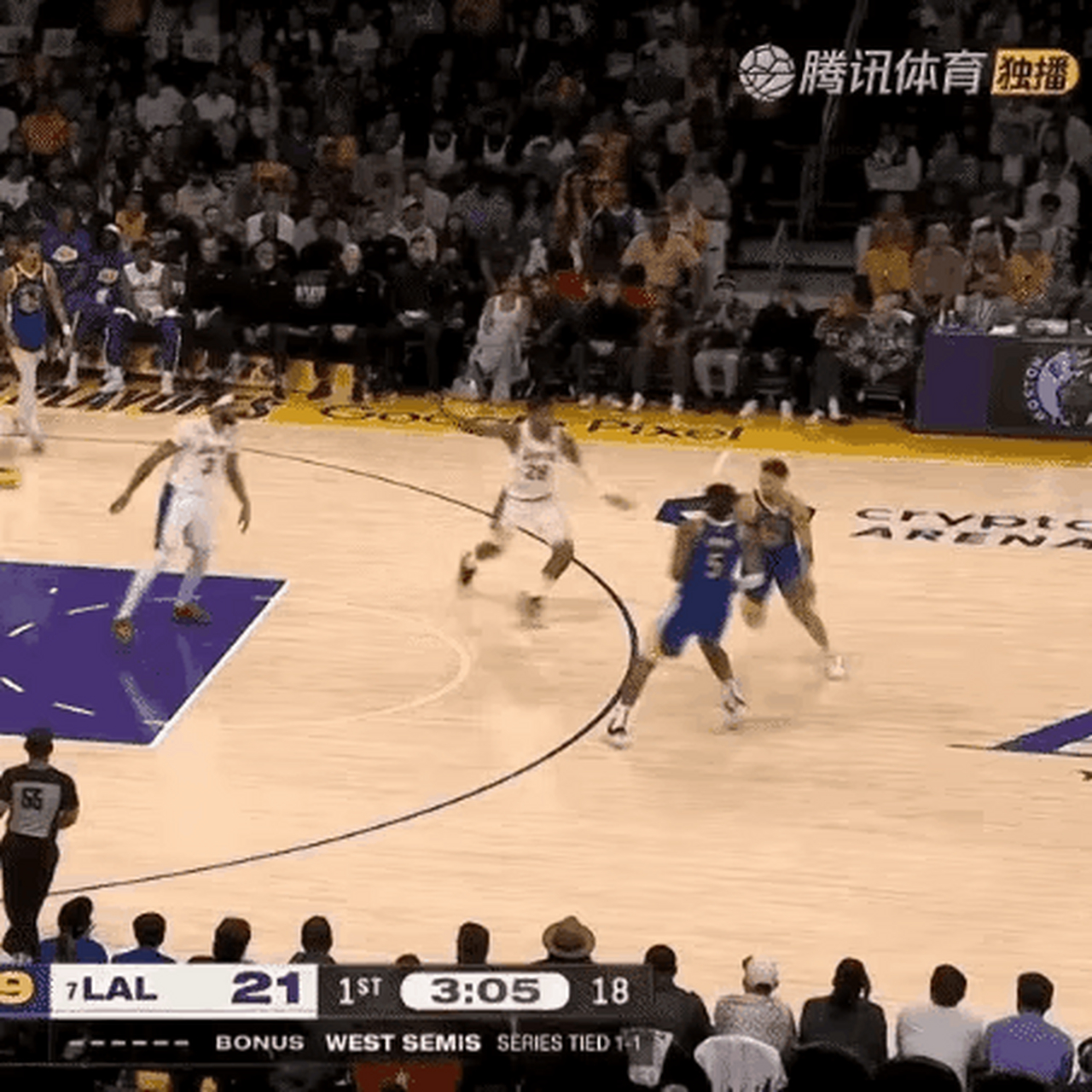 湖人必须克服勇士移动挡拆和一些小动作.