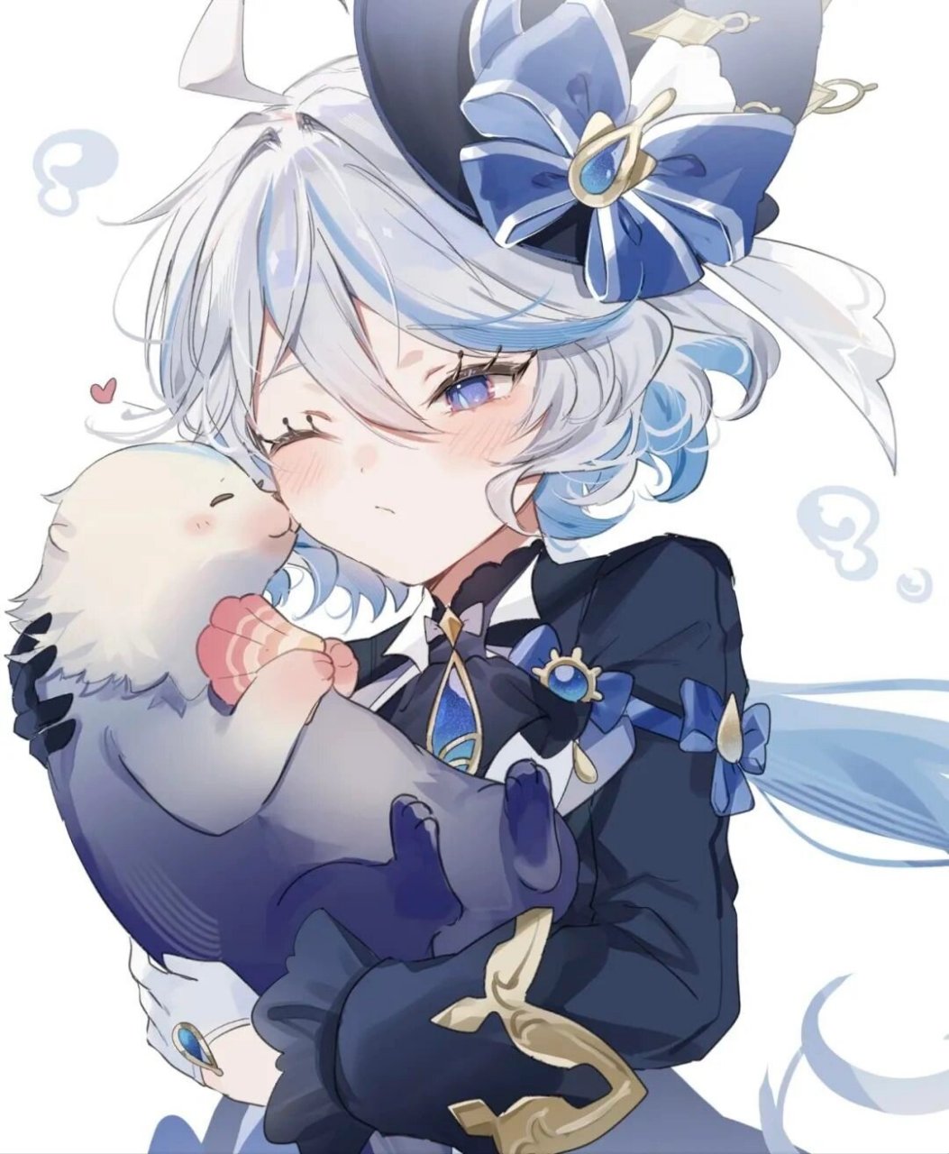 原神同人图-芙宁娜 如果不是因为雷电将军4.2爷肯定抽爆她!