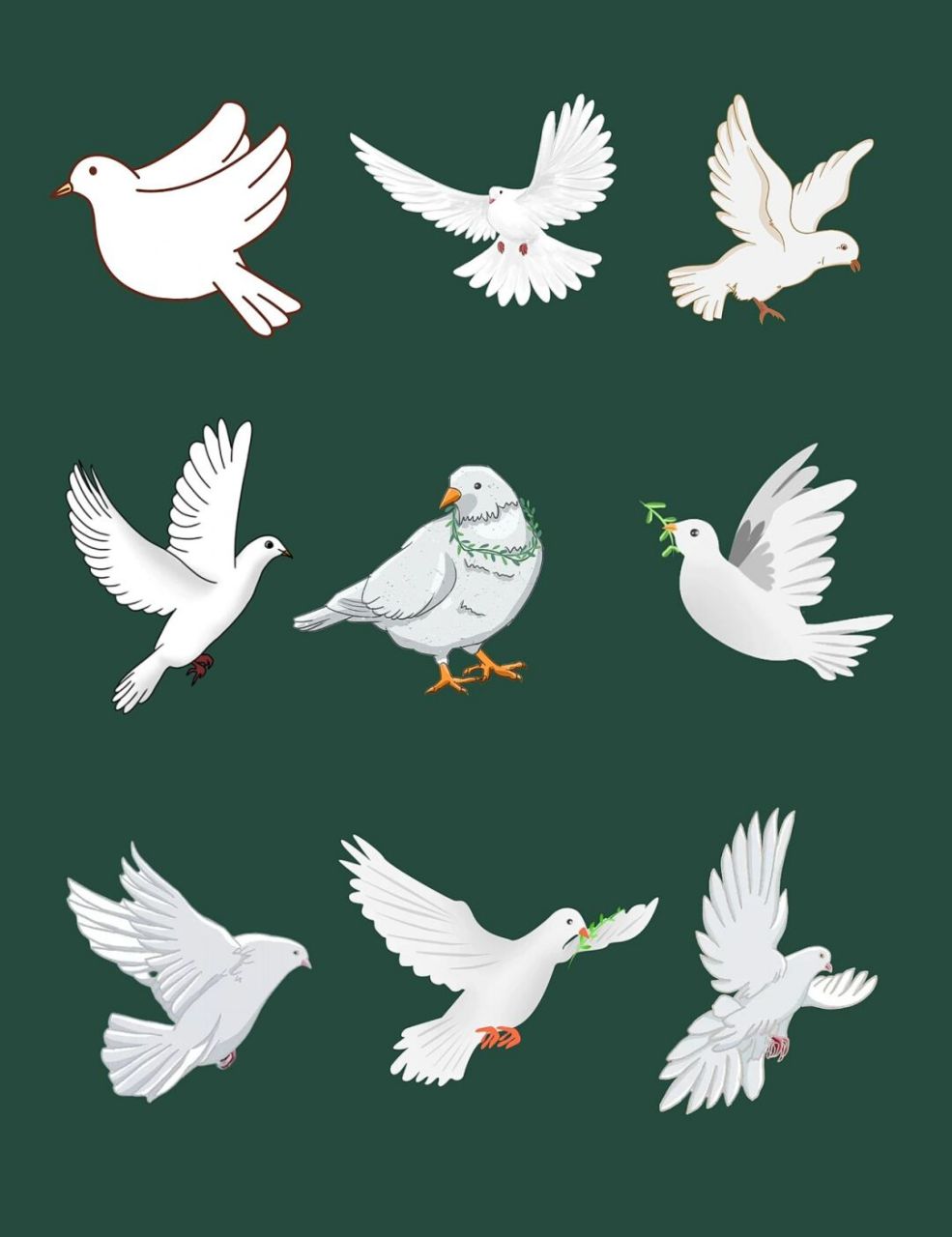 手绘鸽子94展翅飞翔96国庆素材|png素材 宝宝们,不久马上就要进入