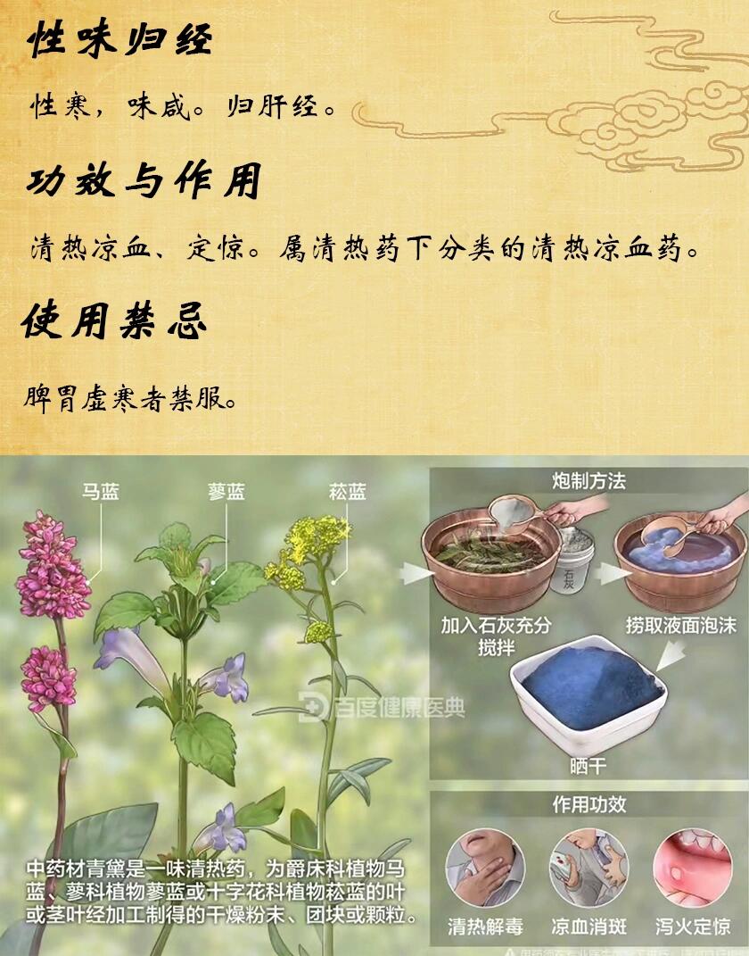 青黛的功效与作用图片