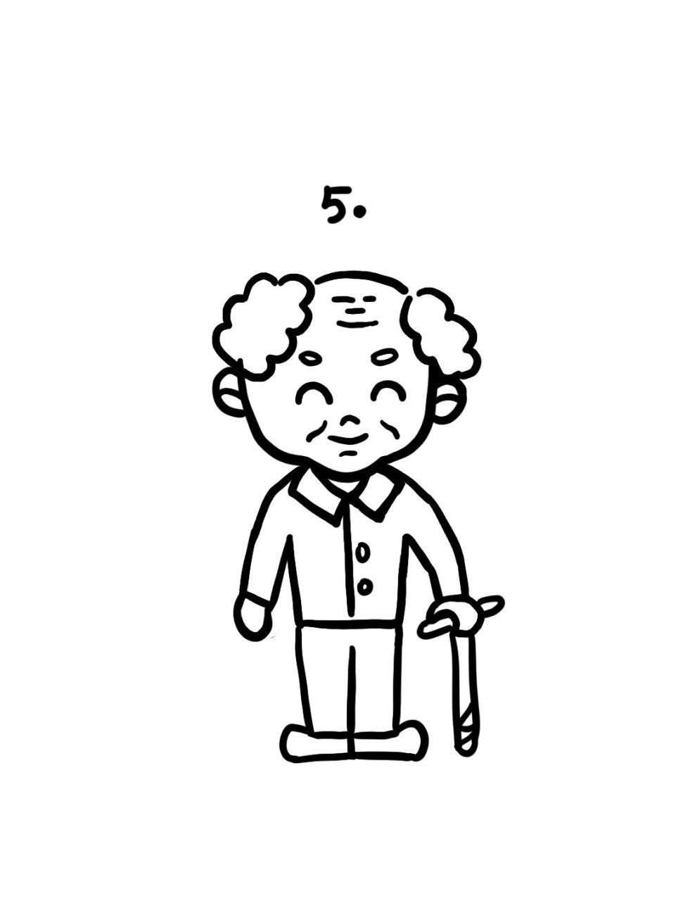 每逢重阳节,就会想起爷爷,不知不觉就想把一些生活物品画成可爱的简笔