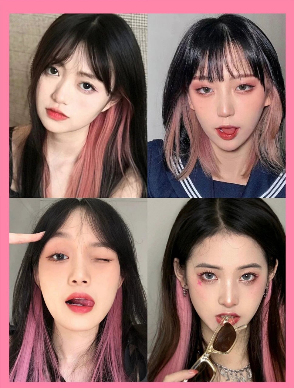 六种色系挂耳染发 时尚达人必备 无敌显白呀 挂耳染炒鸡火呀 看到好多