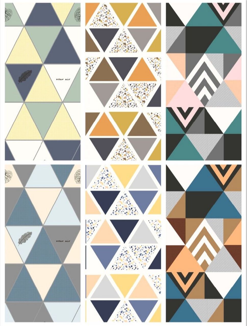 115期 几何图案三角形 原创手机壁纸插画 花型 | 图案设计 可约稿