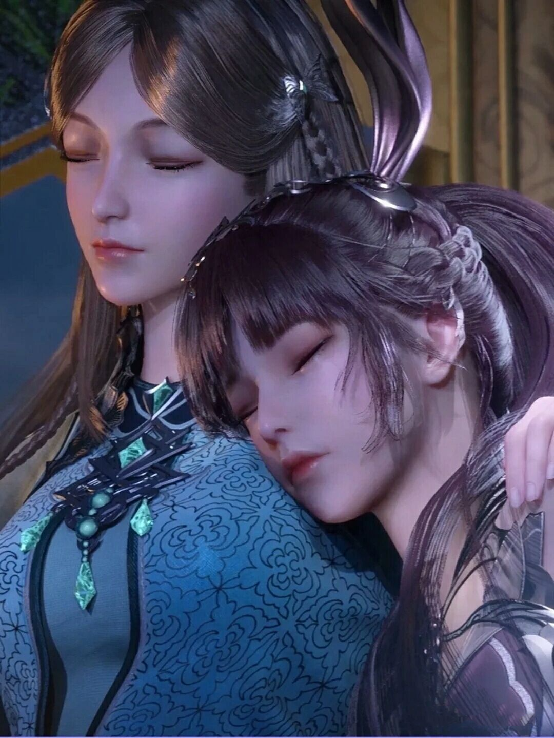 戴沐白:"(看了看竹清)没想到小猫睡着的样子还挺好看.