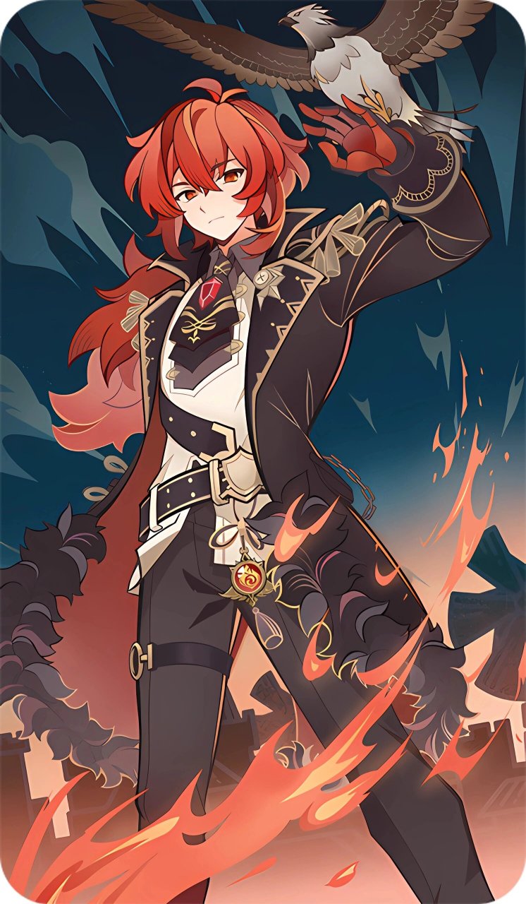 转载wb:蒙德酒业老卢 卡牌:神里凌人 迪卢克 钟离 达达利亚 凯亚 荒泷