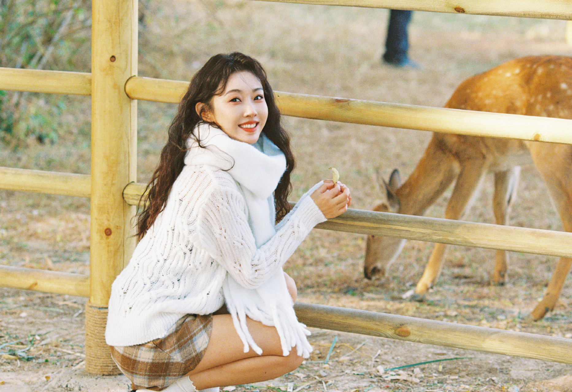 宣璐笑眼弯弯,冬日里的可爱甜妹