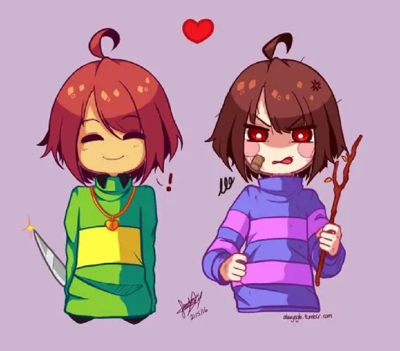 frisk chara头像图片