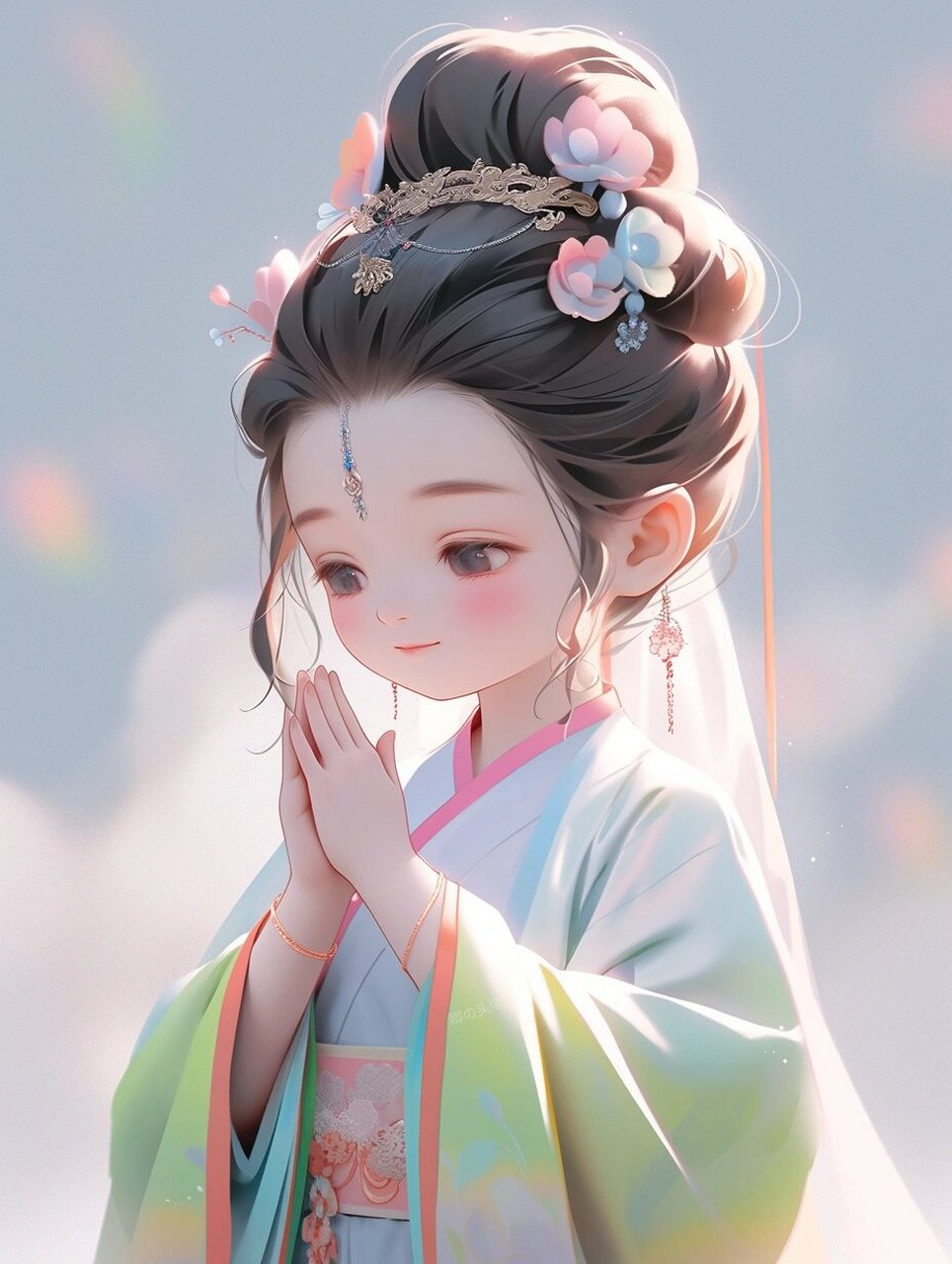 古风头像||虔诚·佛系小女孩78