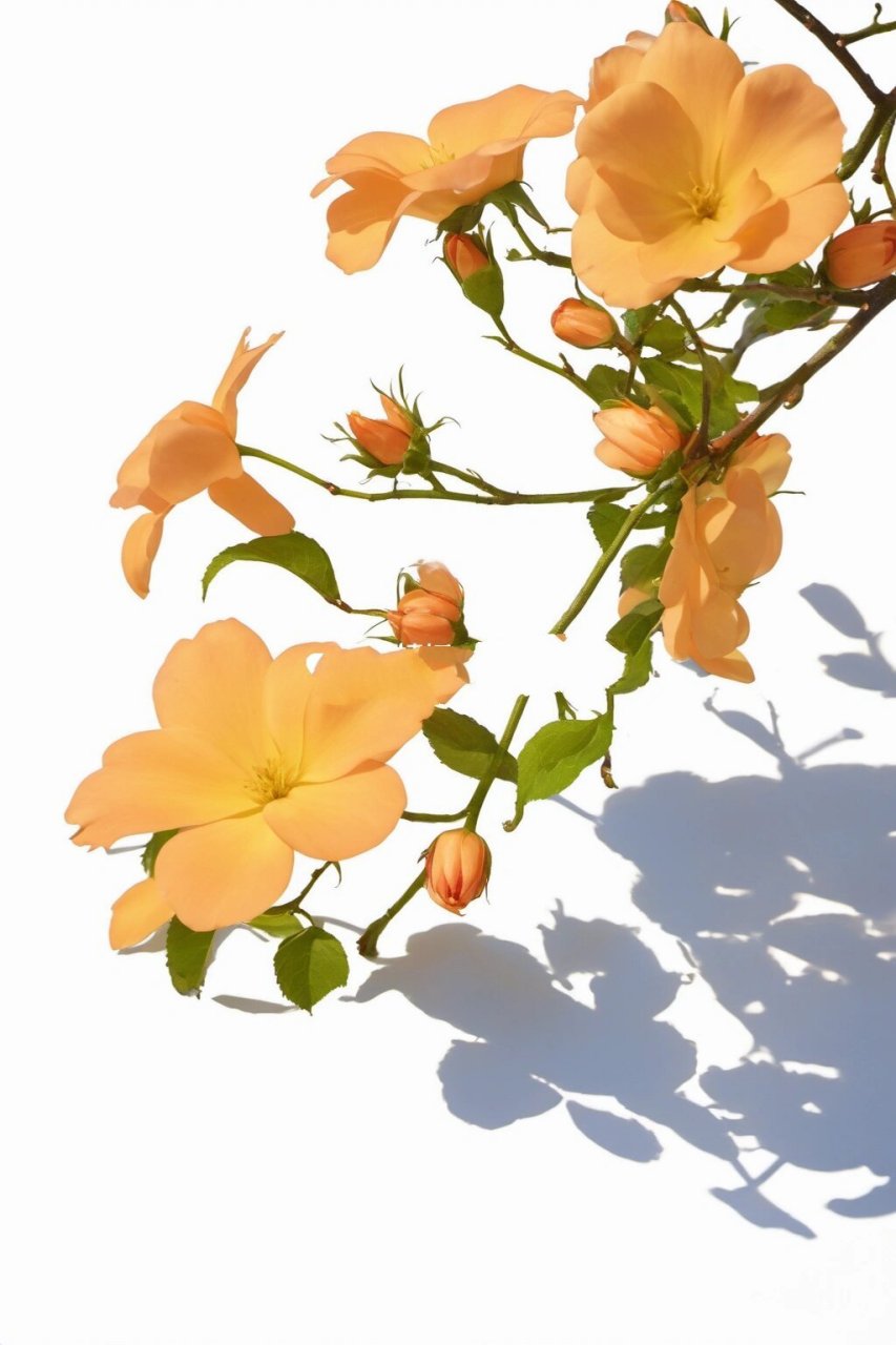 绘画素材-漂亮的凌霄花