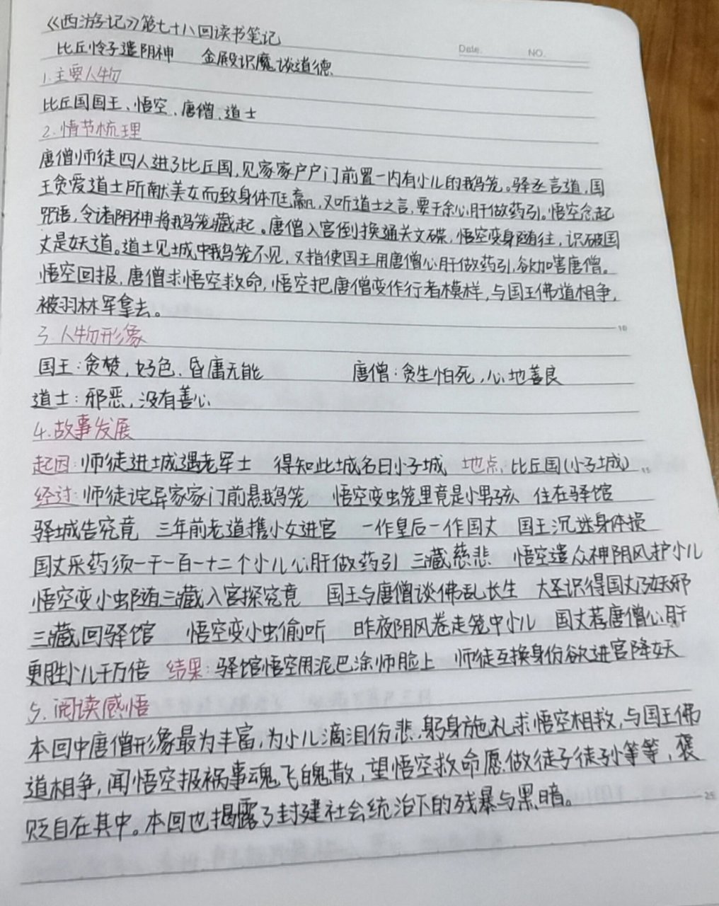 西游记》第77,78回读书笔记