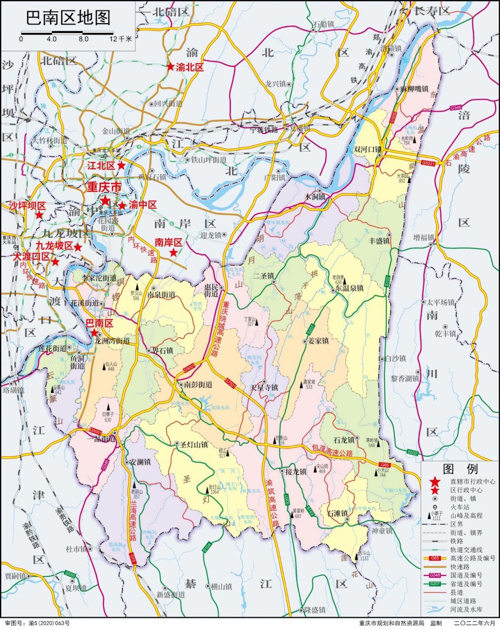 重庆巴南区详细地图图片