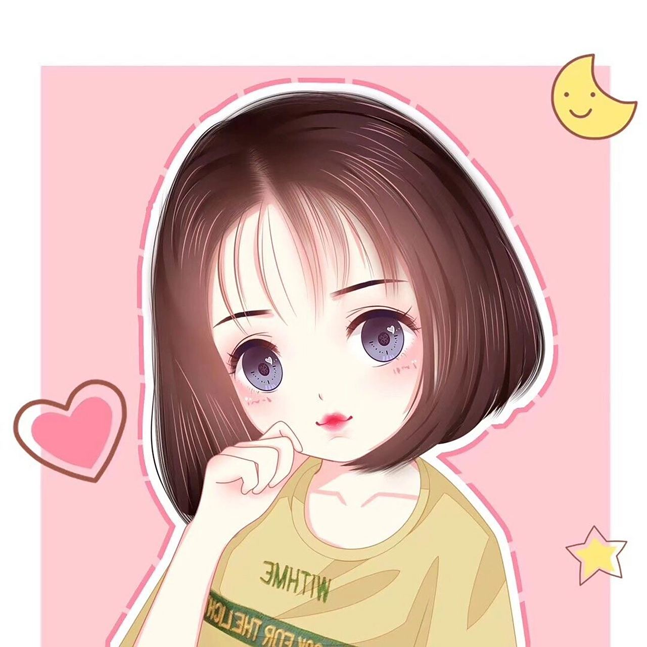 手绘头像之可爱卡通萌系女生头像 愿我们都学会释然 67人这一生,哪