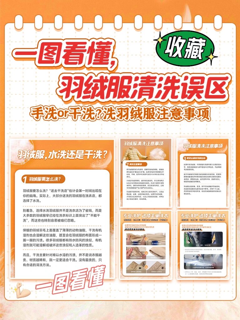 手洗or干洗046015一图看懂羽绒服清洗误区94