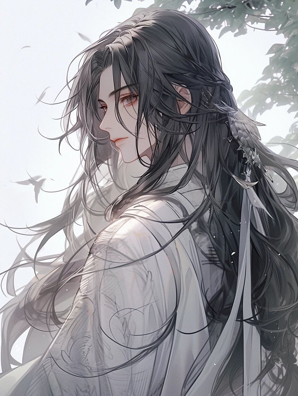 古风长发男主 壁纸 男生头像 男生53