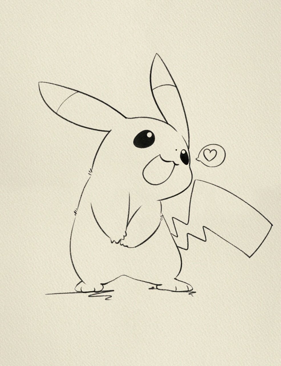 皮卡丘简笔画‖(83)