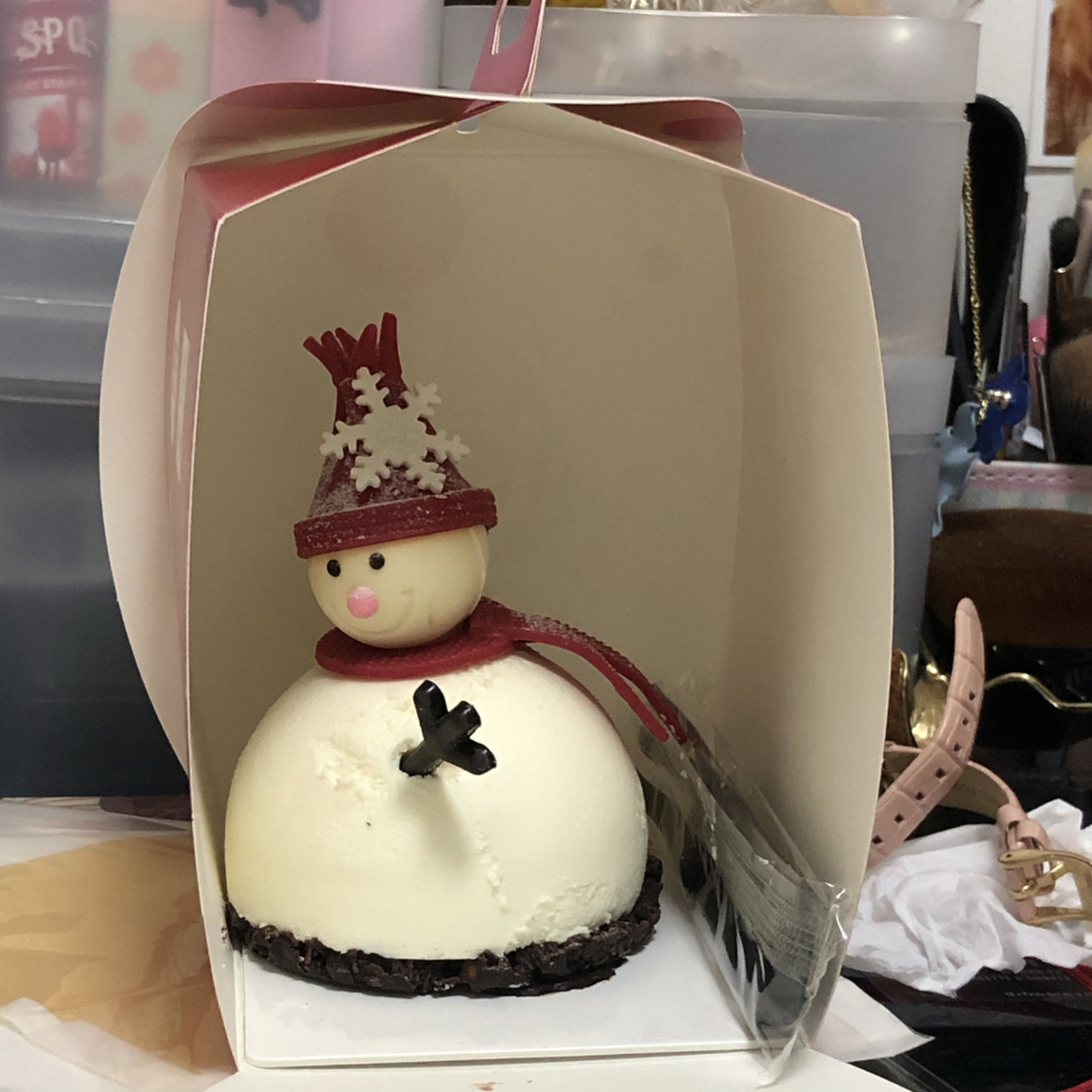 85 ℃雪人小蛋糕7815没有女孩子不喜欢吧 太可爱了! 姐妹们!冲啊!