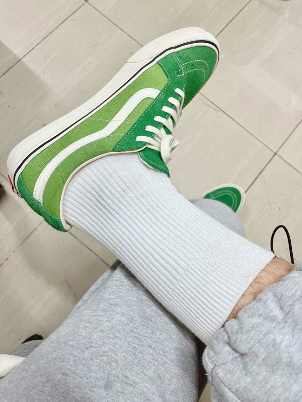 男生穿搭 # vans牛油果绿太太太好看了! 今年真的很爱绿色!