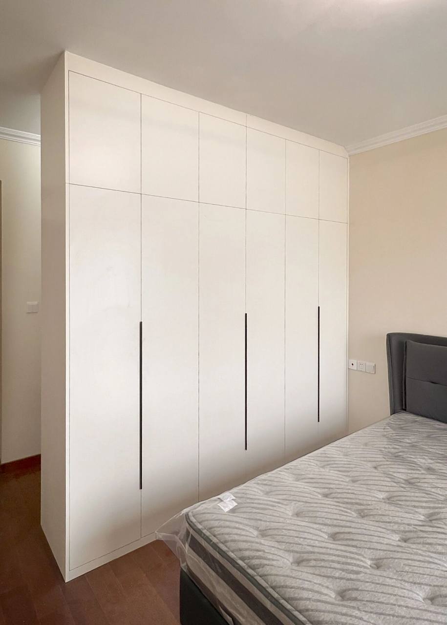 北京全屋定制 超好看的奶白色大衣柜衣帽间 永不过时的白色大衣柜.