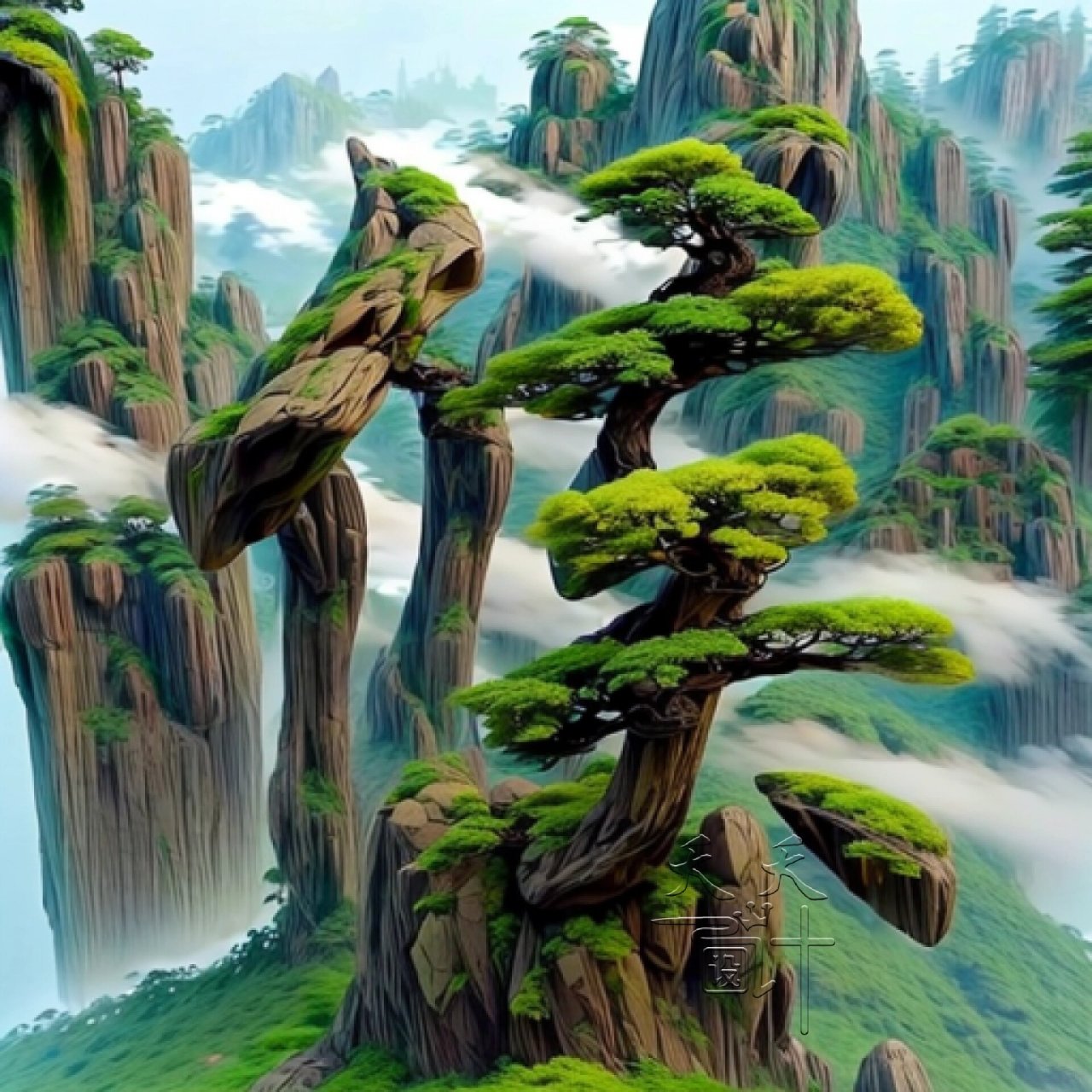 很有意境的山水画头像来啦