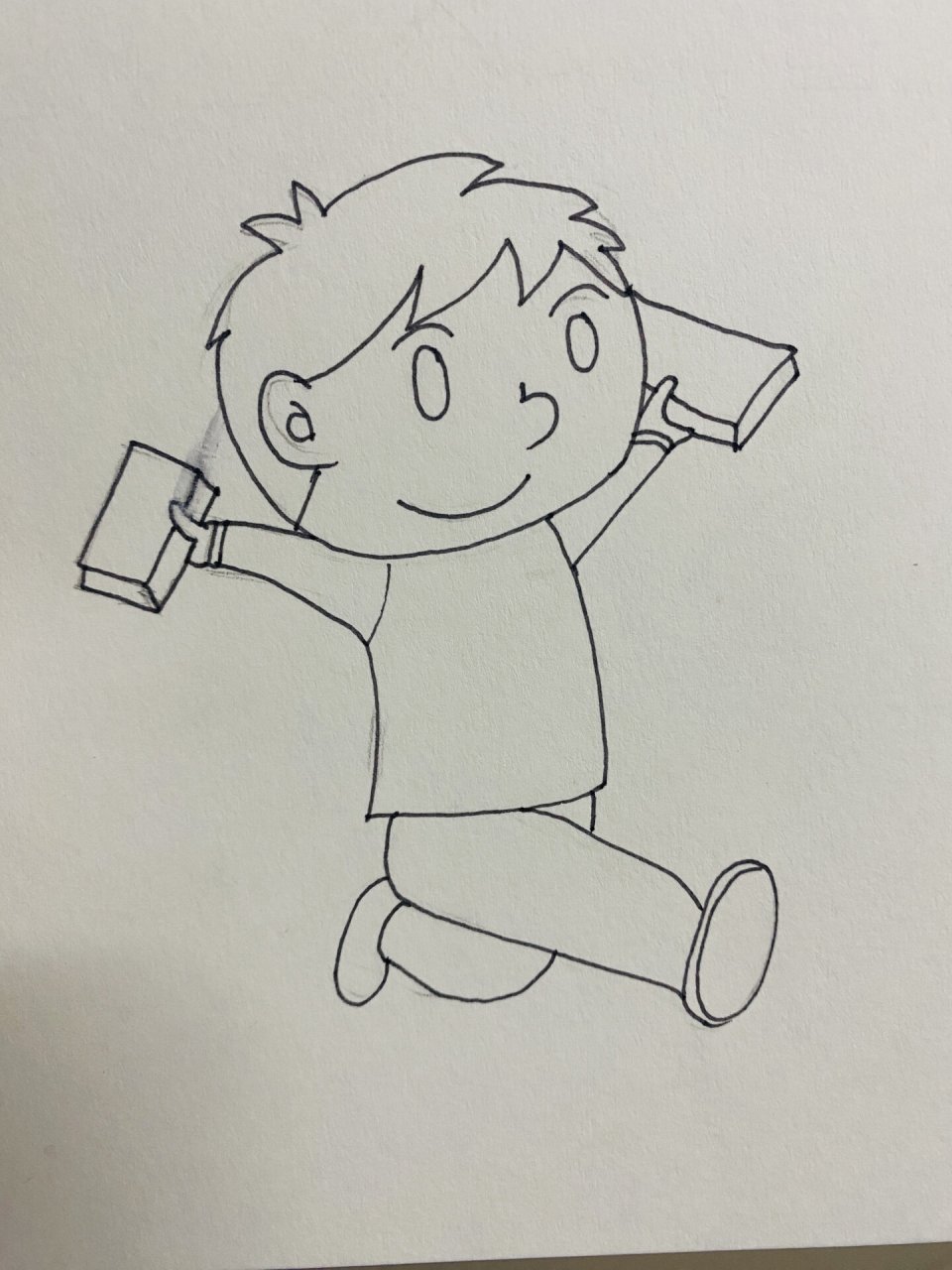 图书角图案 人物简笔画 儿童马克笔画 图书角主题画