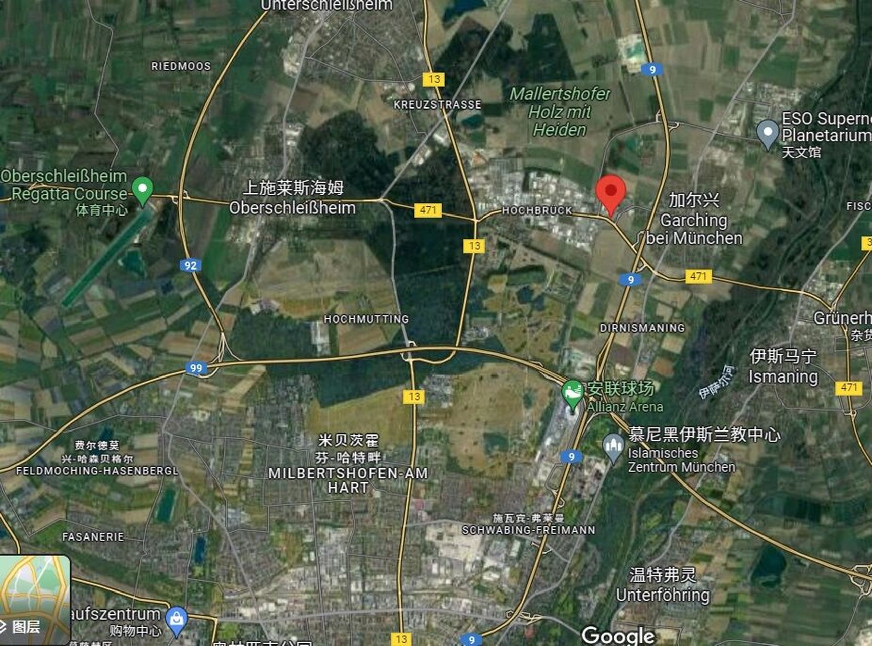 慕尼黑工业大学校区 拿到邀请信一年多了,刚刚得知外导不在主校区