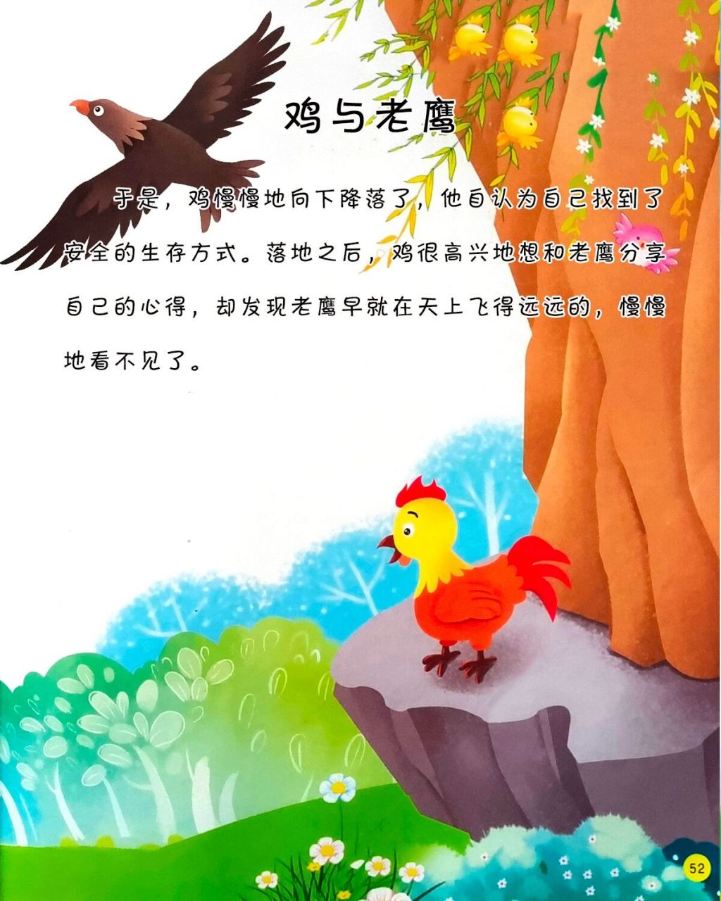 宝宝睡前故事-《鸡与老鹰》 小故事大道理:面对挑战,不同的态度可能