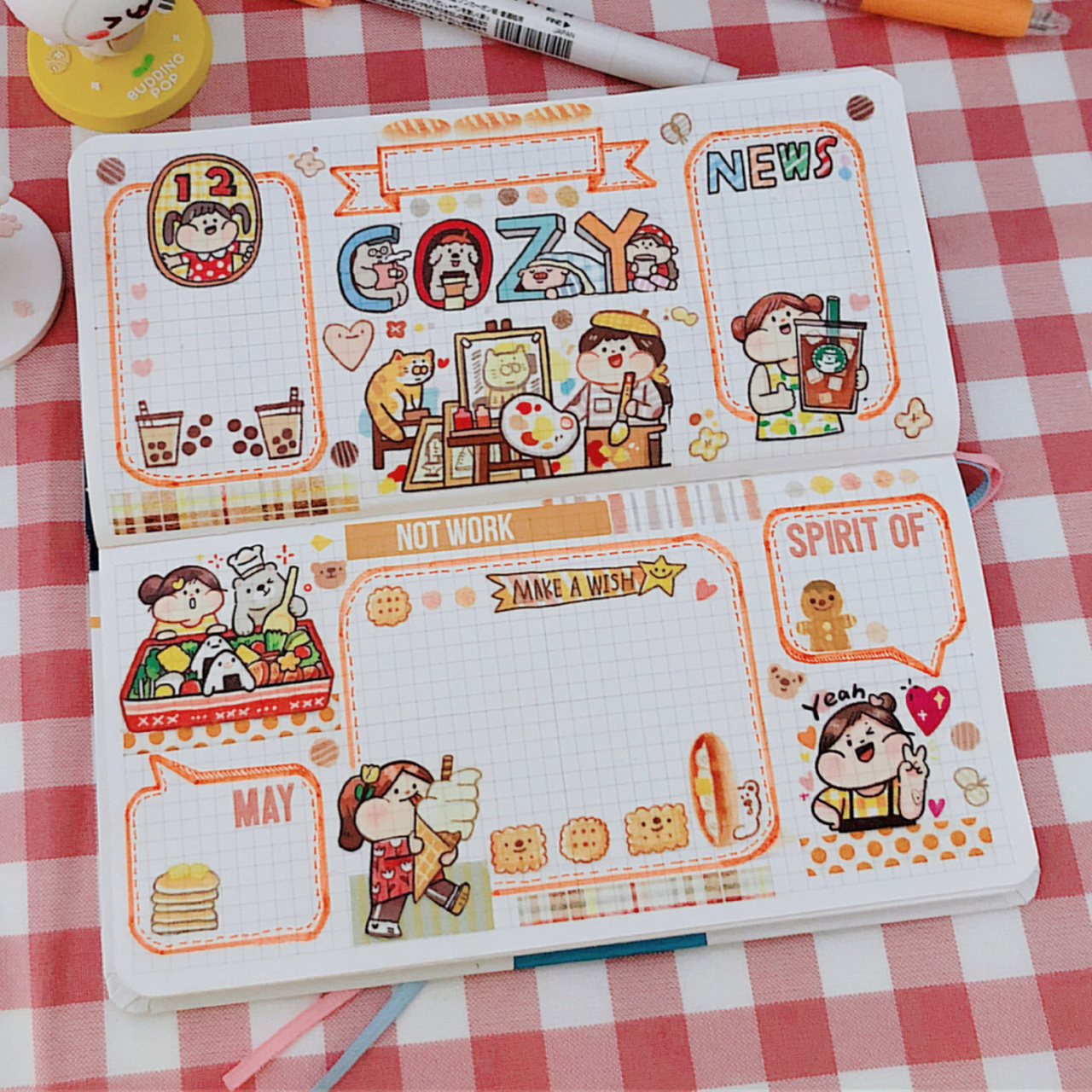 肉球|超简单的橙色系排版(二) 大家周末好呀～ 感觉好久没有用肉球做