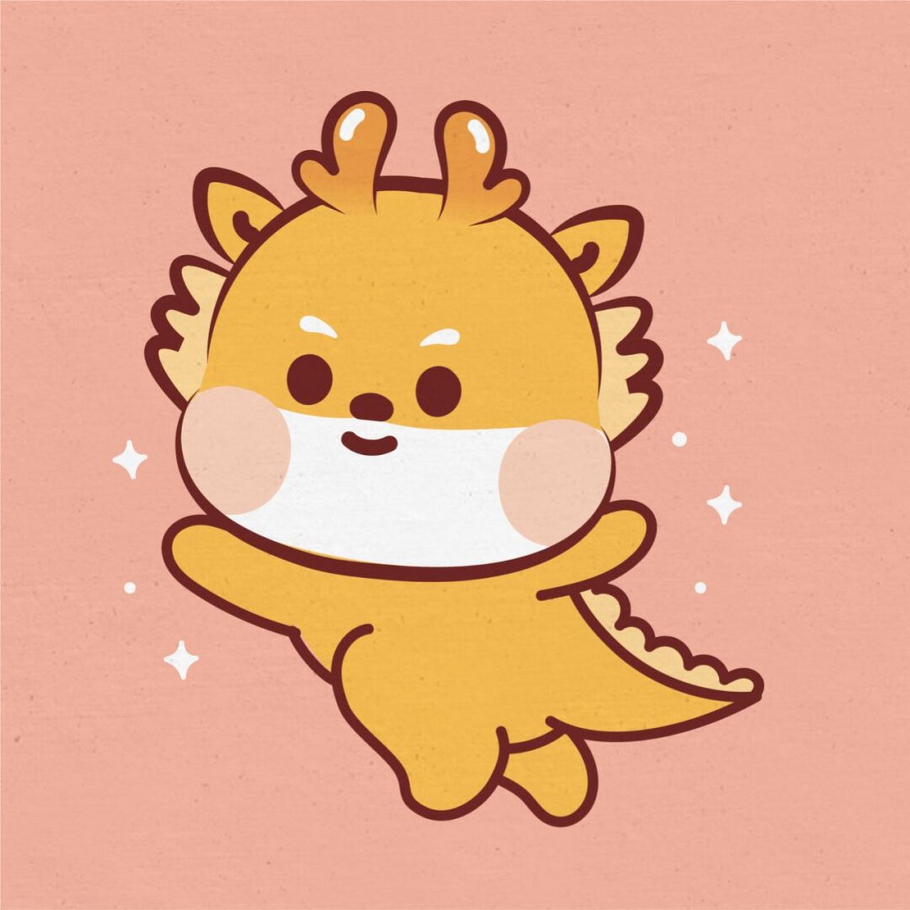 小飞龙ip卡通形象,治愈系ip,元气满满,活泼有趣,传达出可爱, 正直