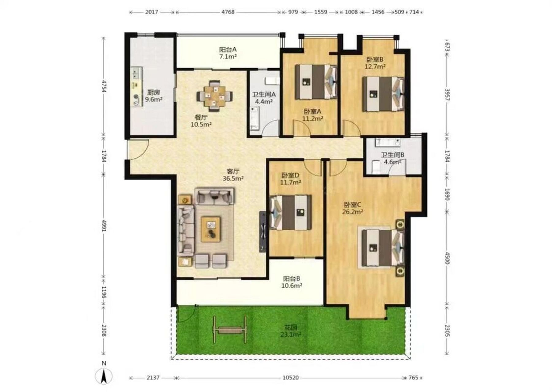 曲江城市花园,一楼带花园 曲江城市花园,大四室一楼带花园