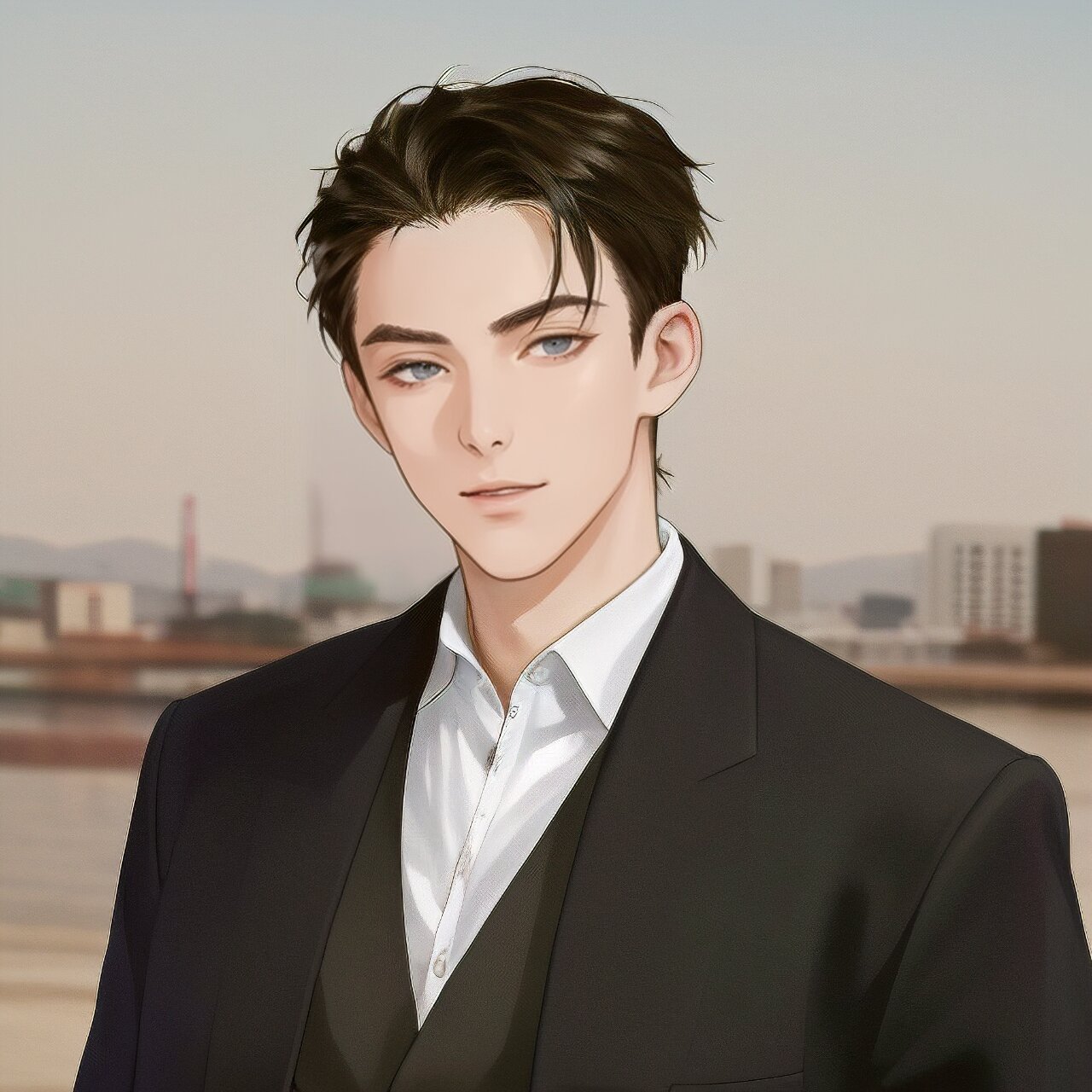 ai画出王鹤棣在漫画中的形象